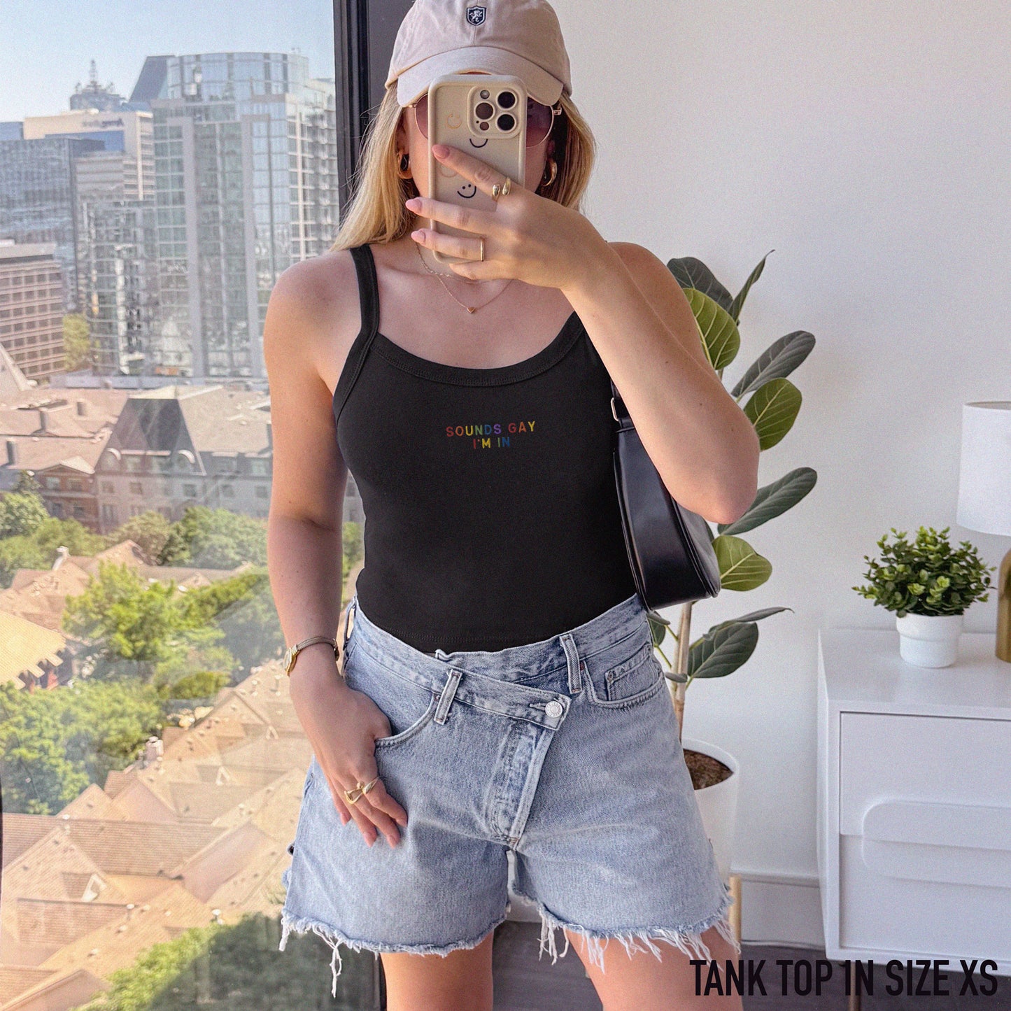 Sounds Gay I'm In Rib Embroidered Tank Top