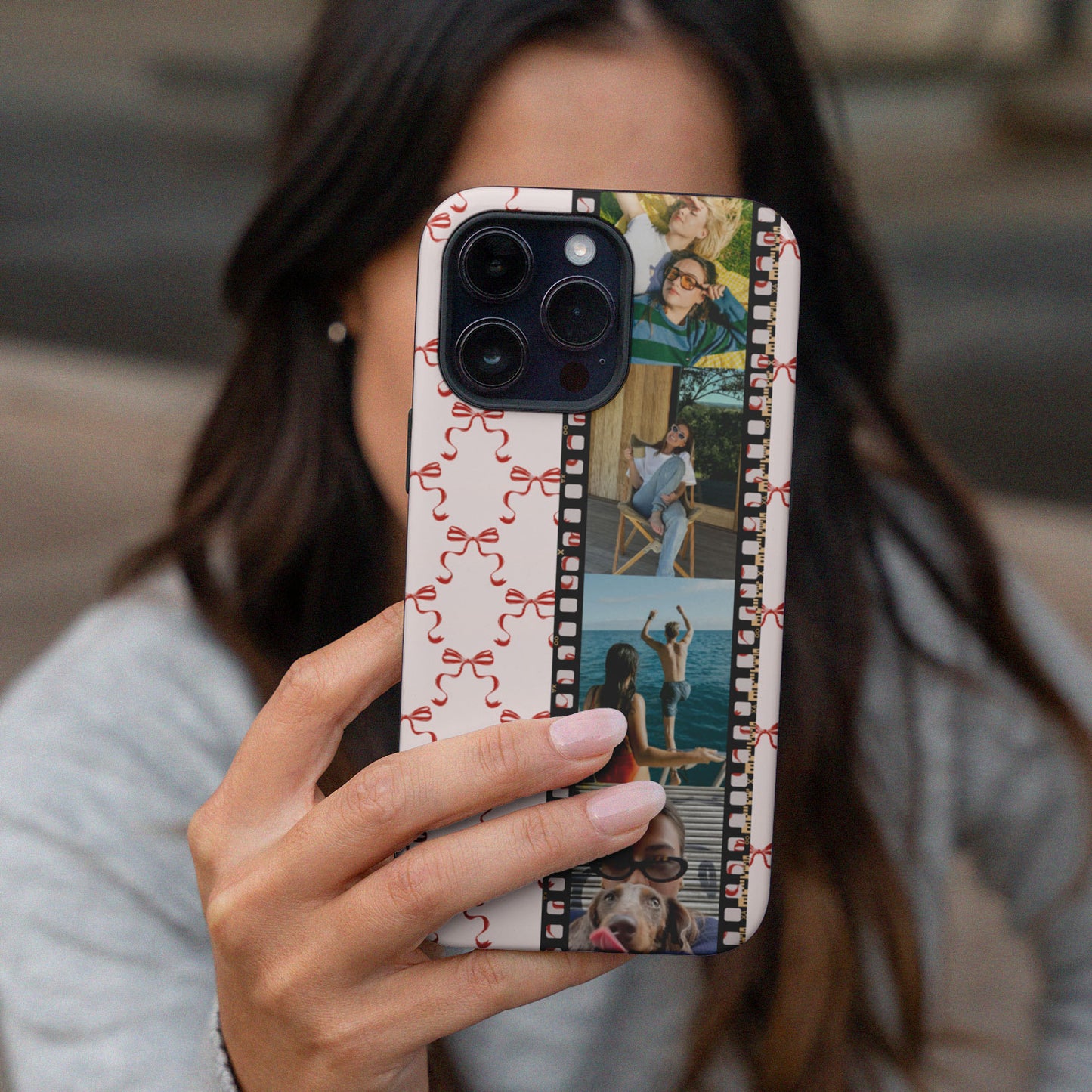 CUSTOM PHOTO Bow-tiful Day Aesthetic iPhone Case
