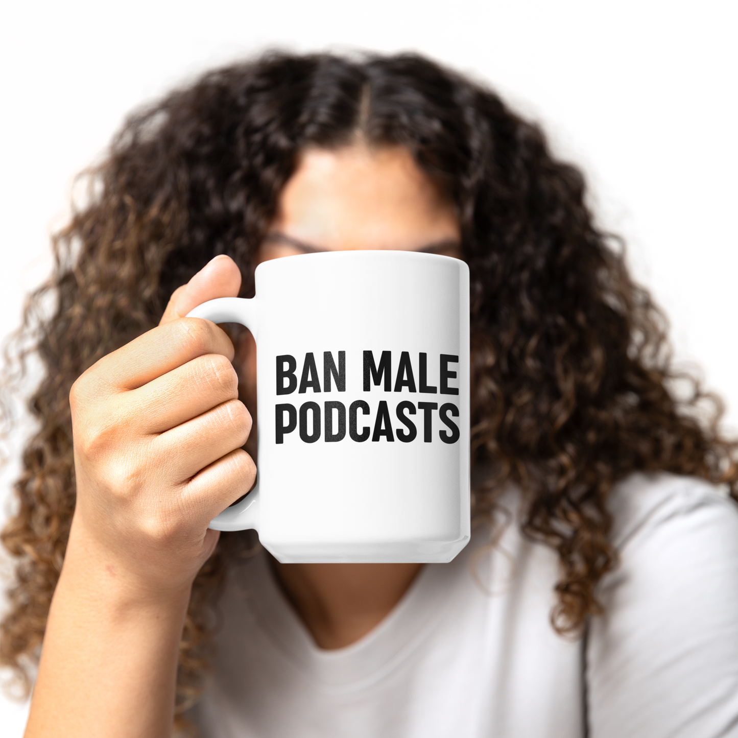 Ban Male Podcasts Mug