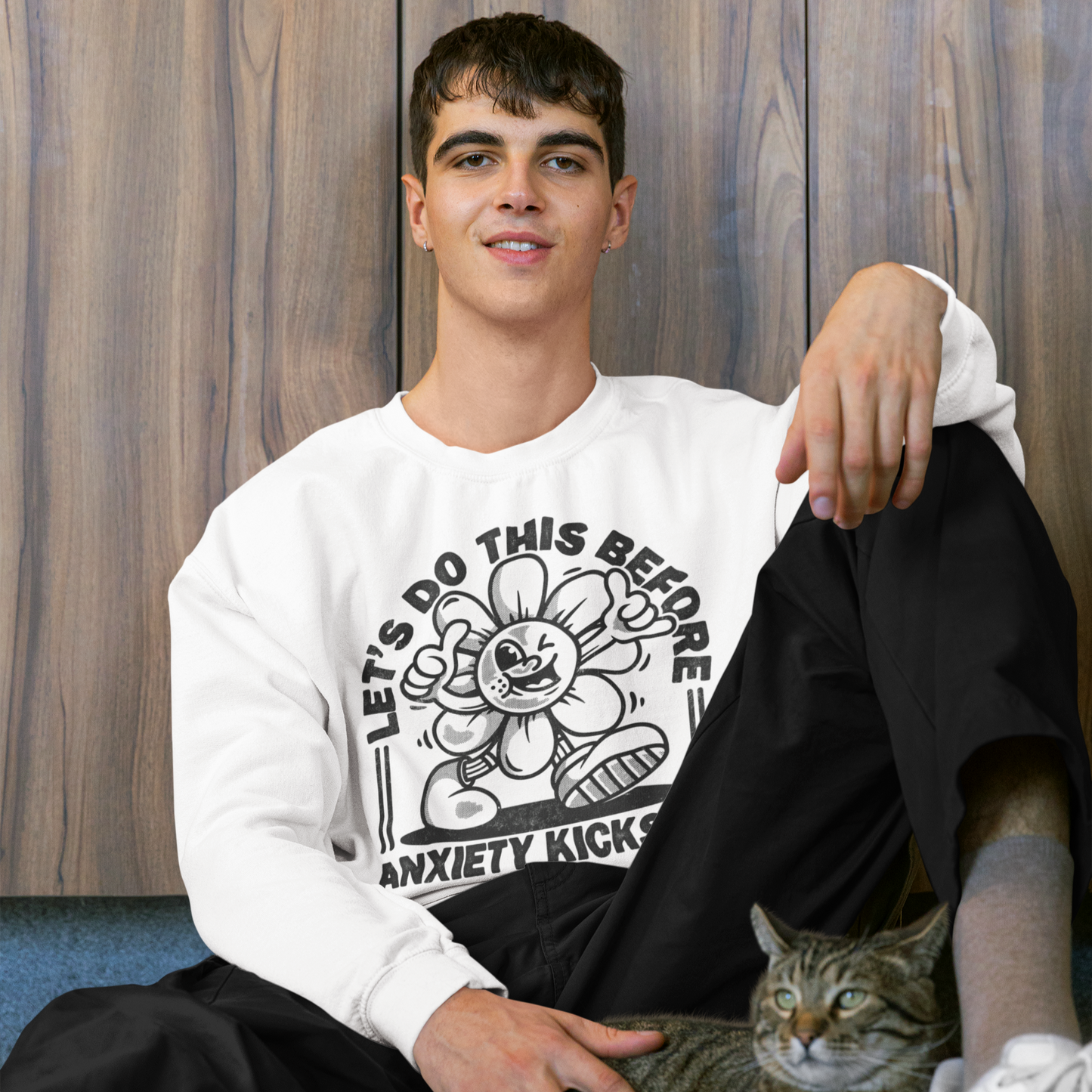 Let's Do This Anxiety Kicks In Sweatshirt