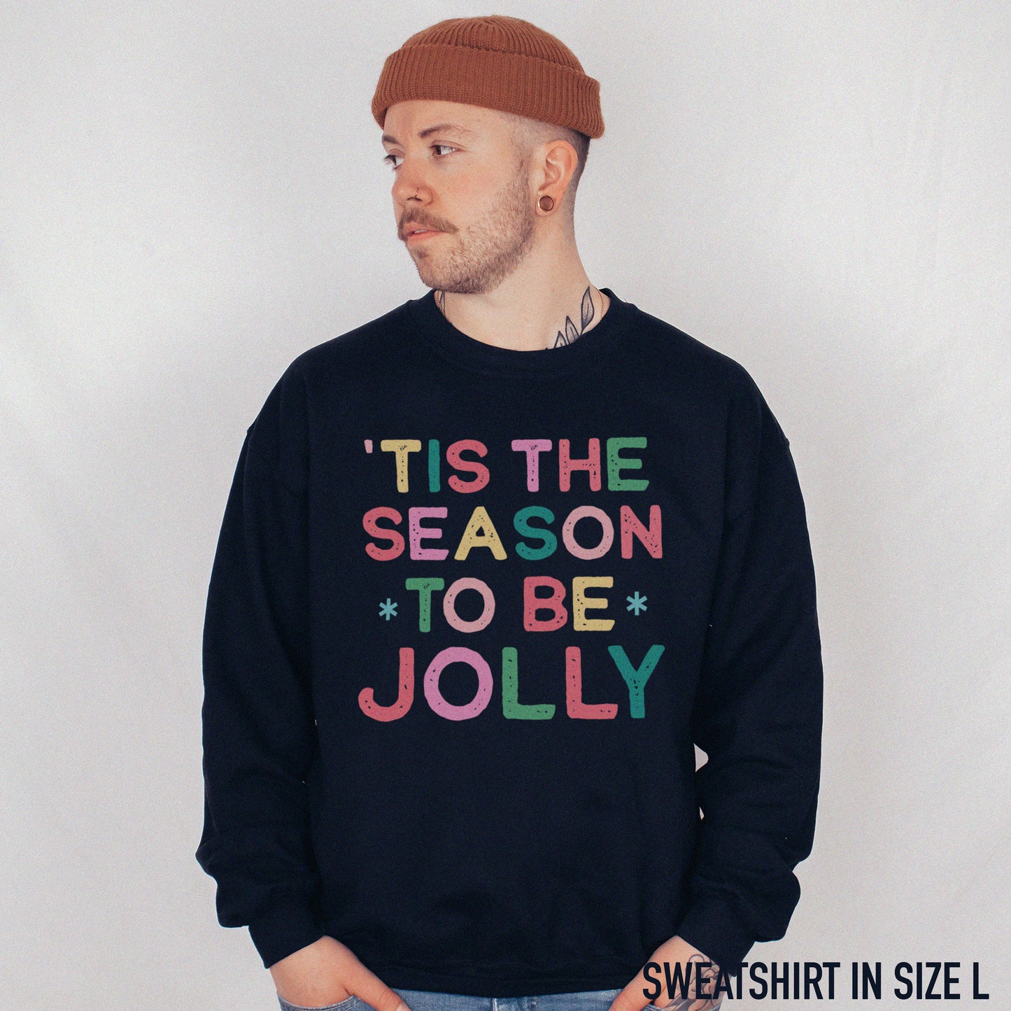 Tis The Season to Be Jolly Christmas Crewneck Sweatshirt
