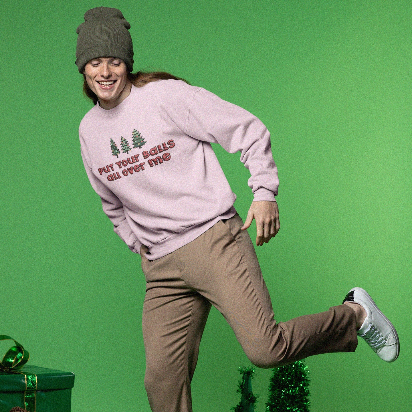 Balls All Over Me Christmas Sweatshirt