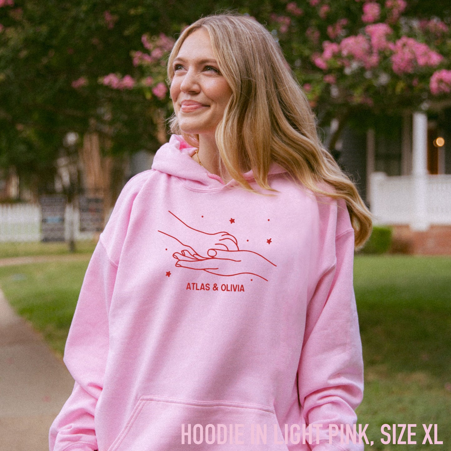 CUSTOM Dog & Owner Paw Hand Embroidered Hoodie