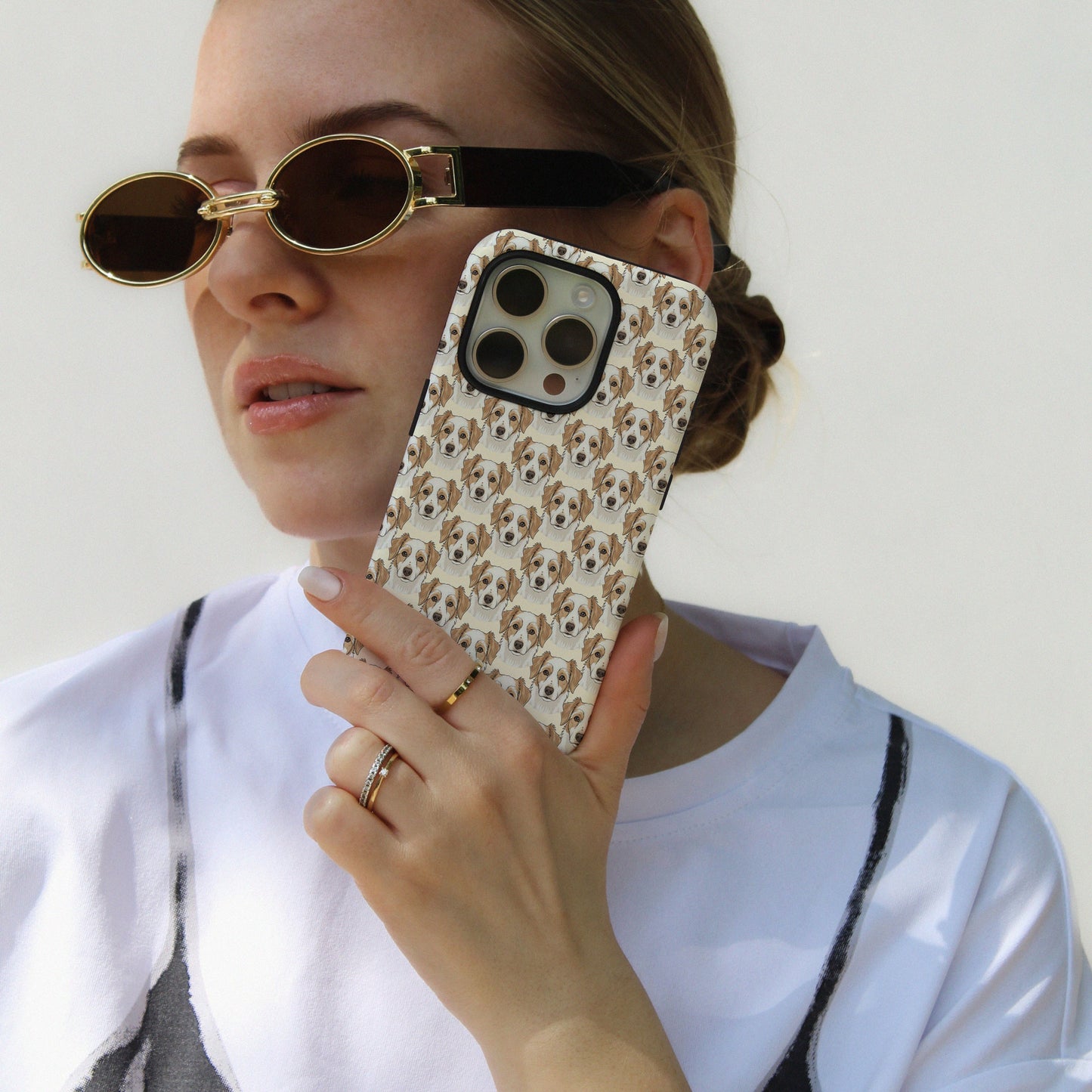 CUSTOM Hand-Drawn Pet Portrait iPhone Case | Butter Yellow