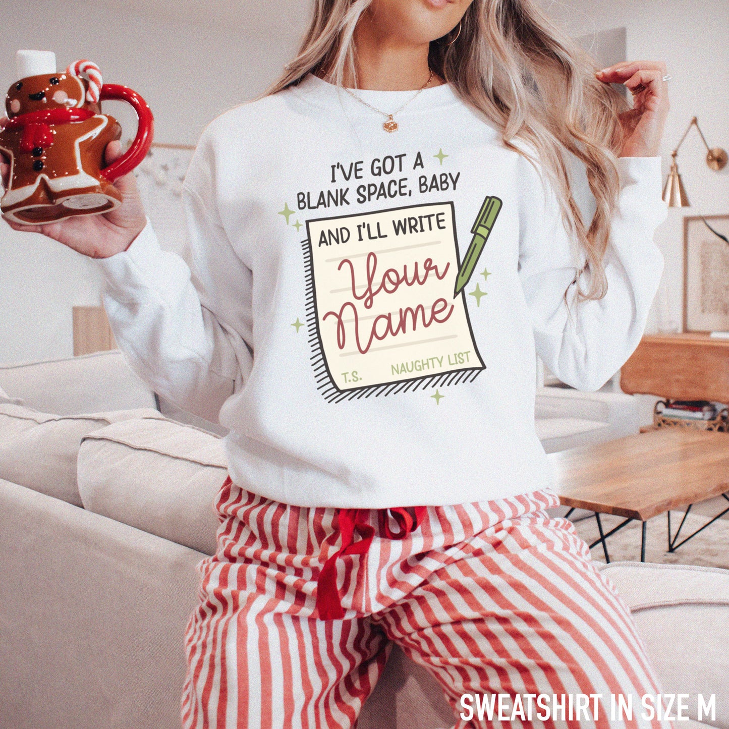 Blank Space Christmas Sweatshirt
