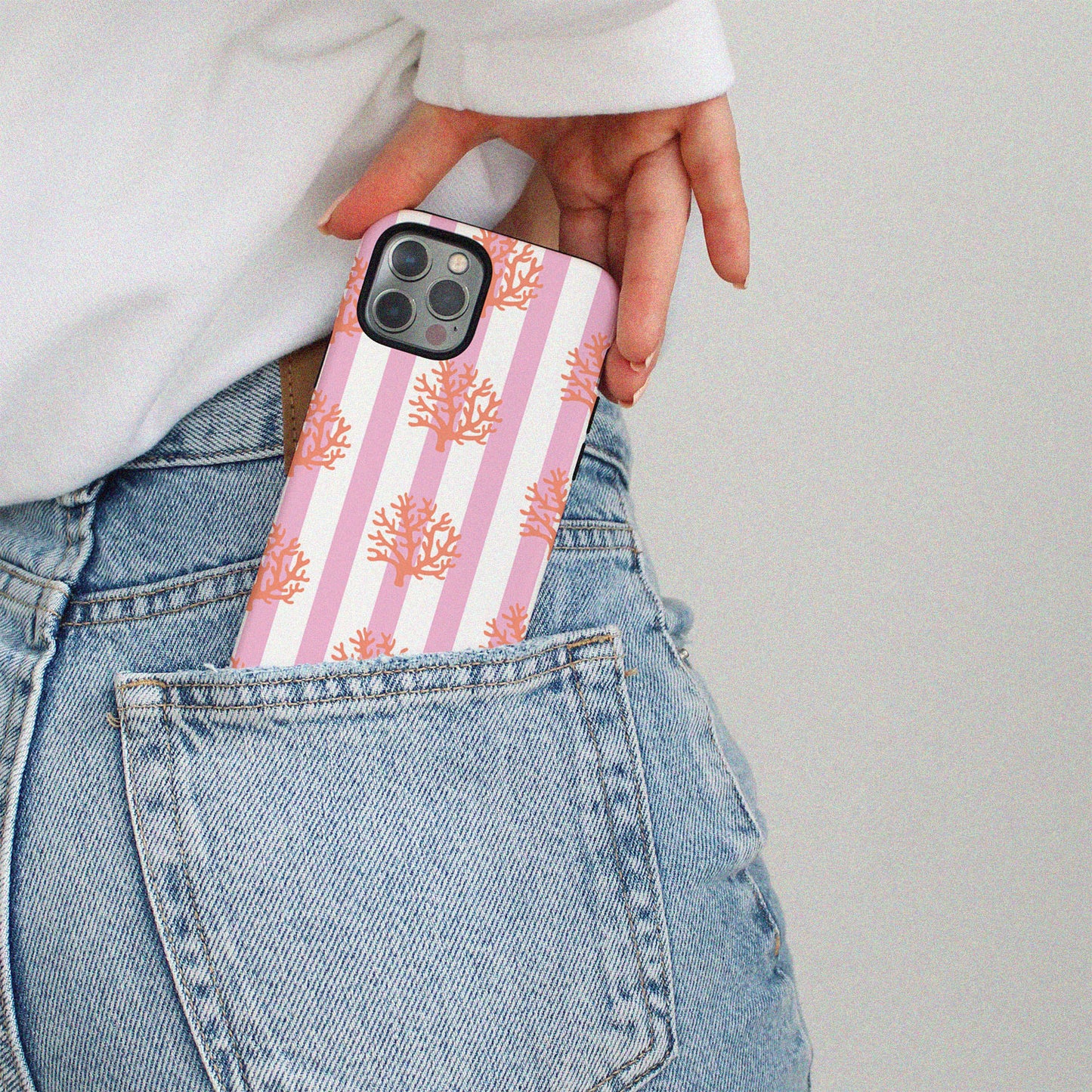 Coral Crush Aesthetic iPhone Case