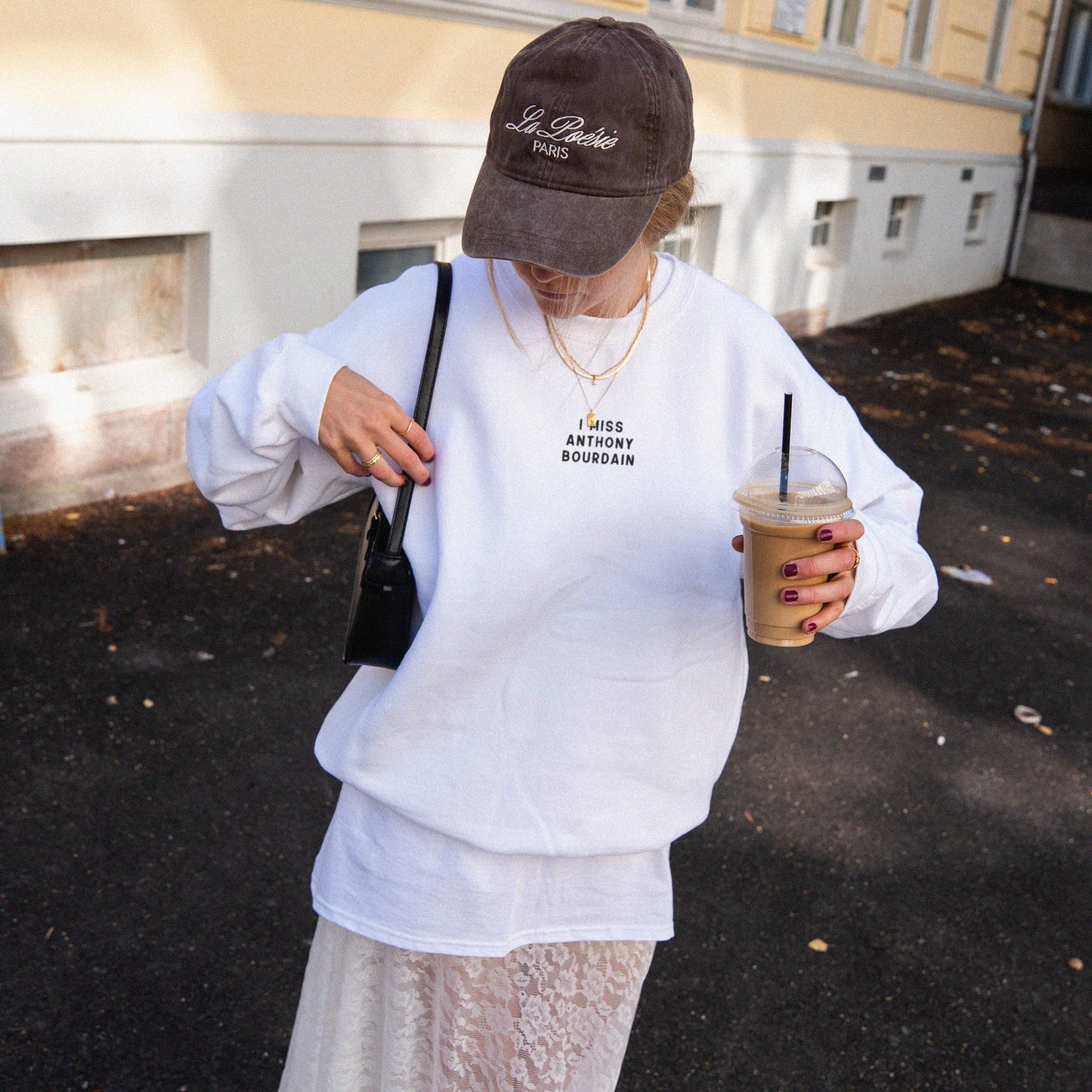 I Miss Anthony Bourdain Embroidered Sweatshirt