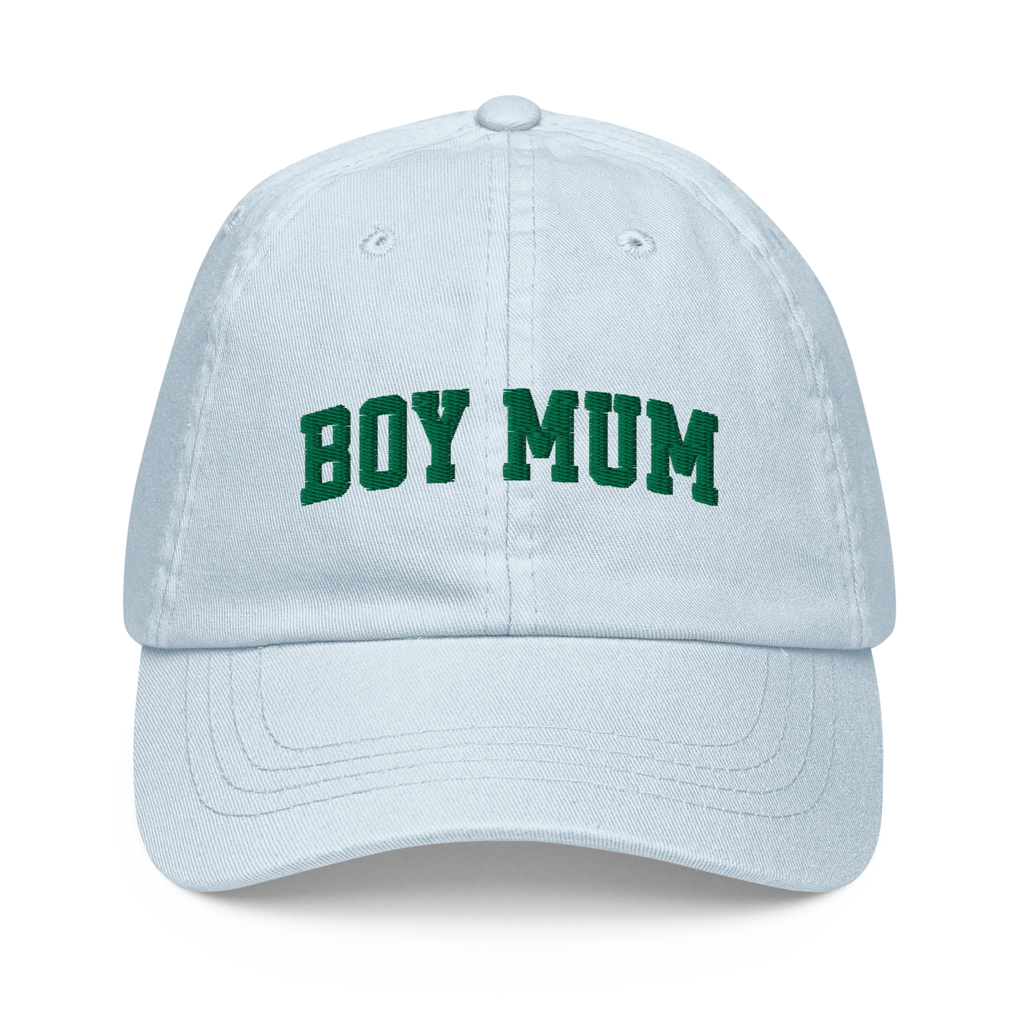 Boy Mum Embroidered Pastel Baseball Cap
