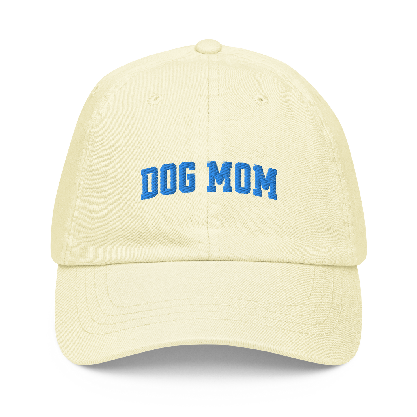 Dog Mom Embroidered Pastel Baseball Cap