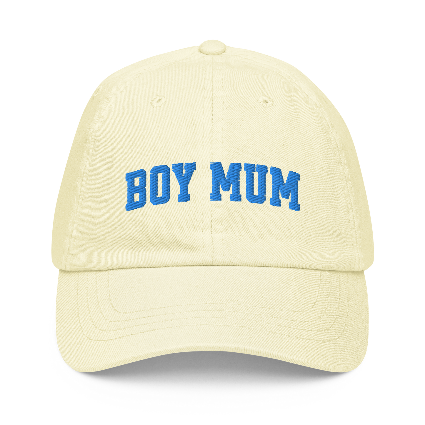 Boy Mum Embroidered Pastel Baseball Cap