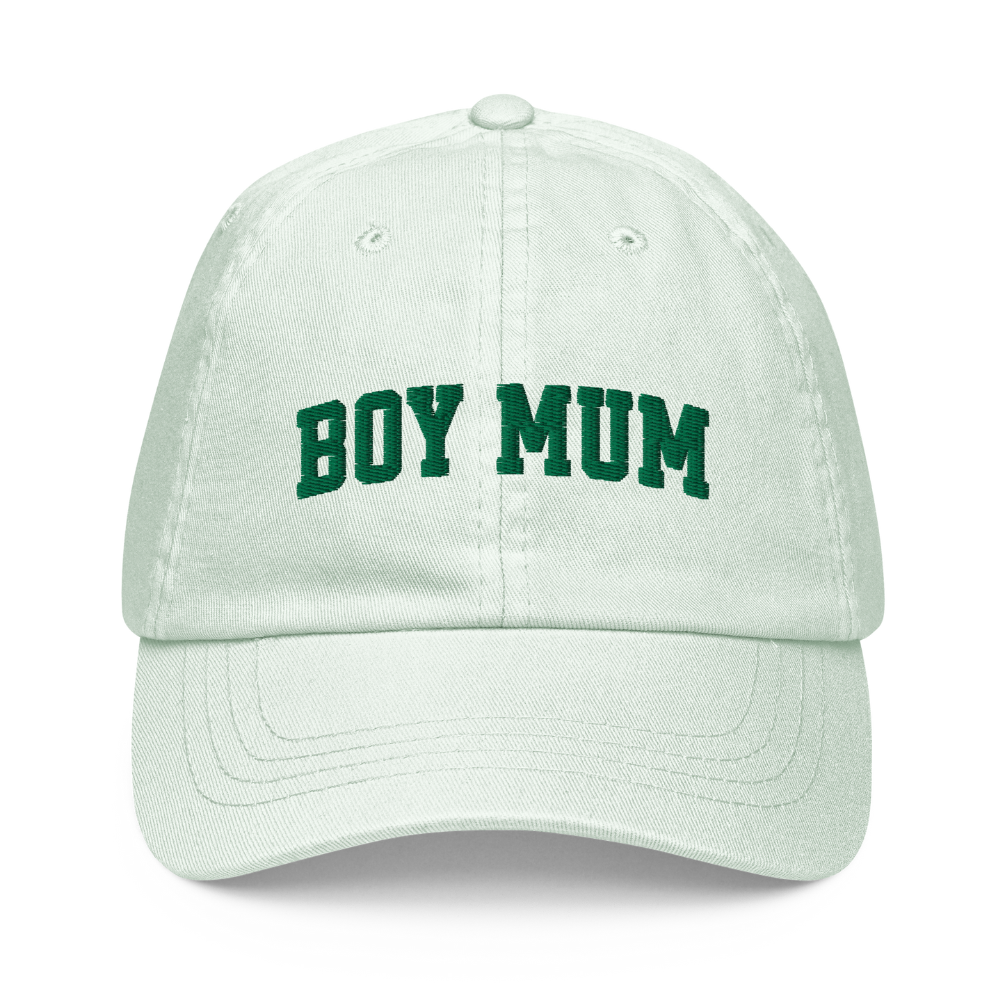 Boy Mum Embroidered Pastel Baseball Cap