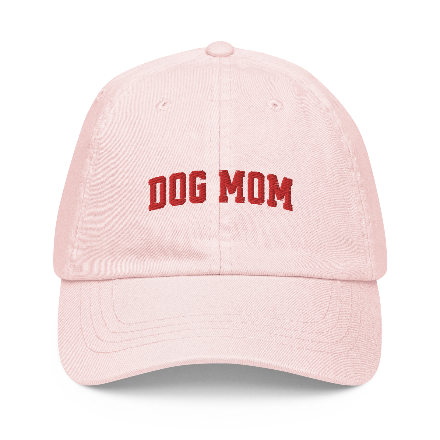 Dog Mom Embroidered Pastel Baseball Cap