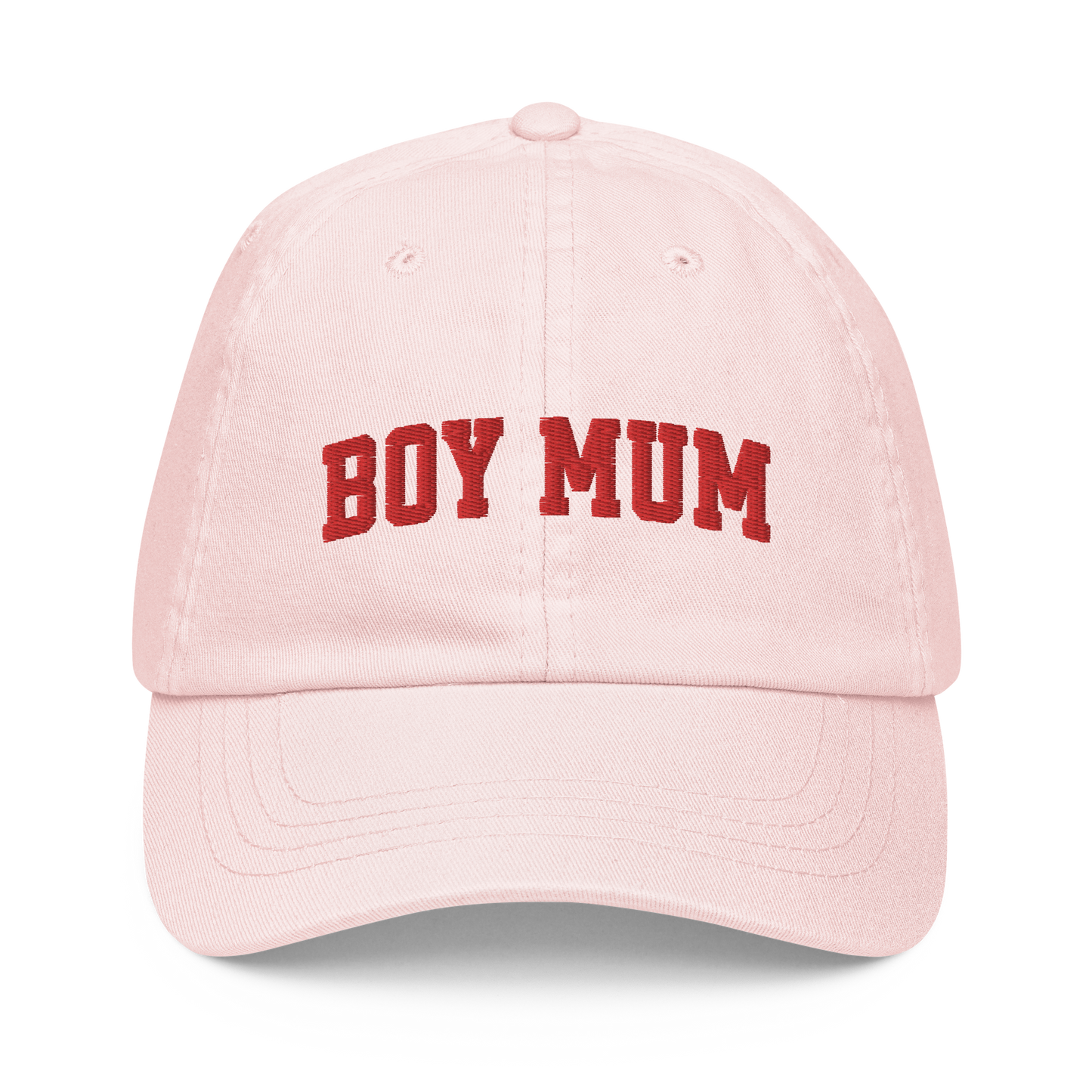 Boy Mum Embroidered Pastel Baseball Cap