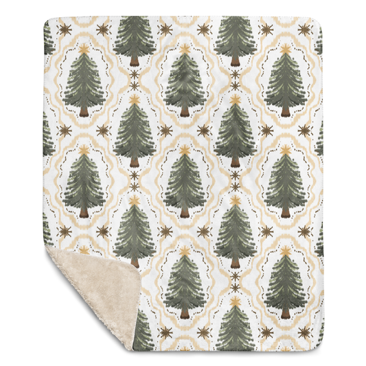Christmas Tree Oh Christmas Tree Sherpa Blanket