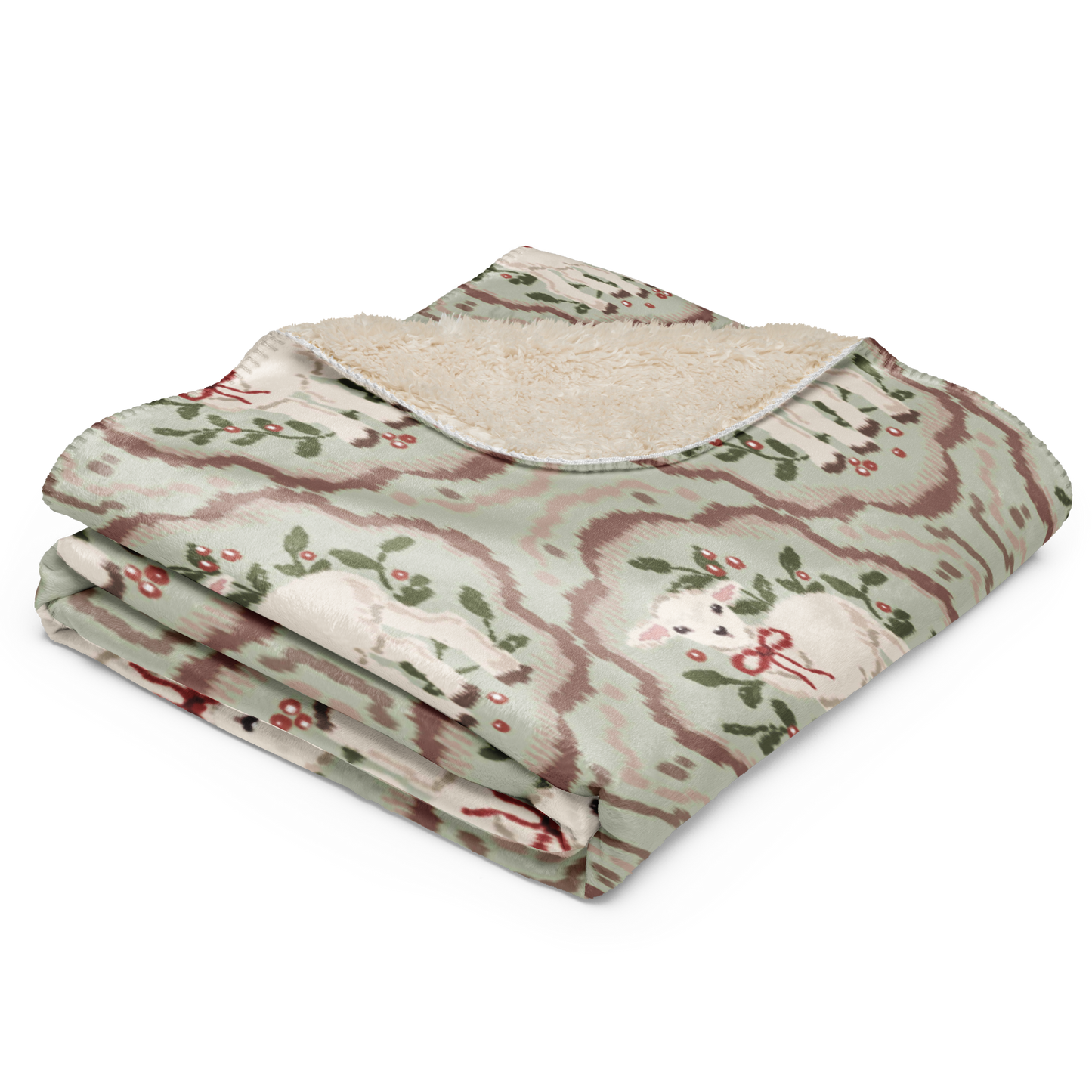 Christmas Lammy Sherpa Blanket