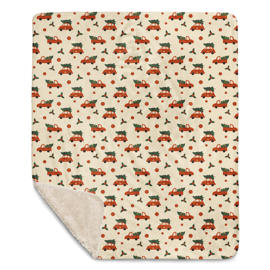 Driving Home For Christmas Sherpa Blanket