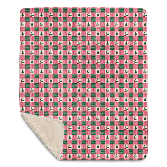 Plaidmas Christmas Sherpa Blanket