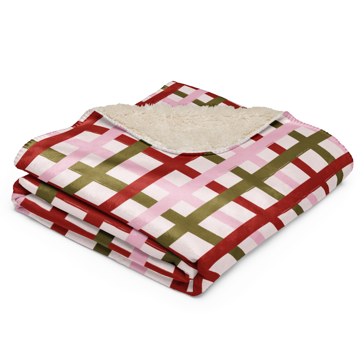 Merry Twists Christmas Sherpa Blanket