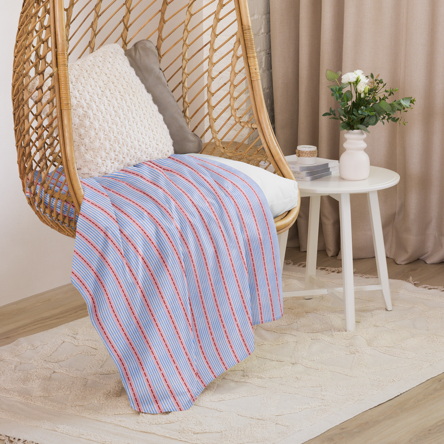 Stripe Joy Sherpa Blanket