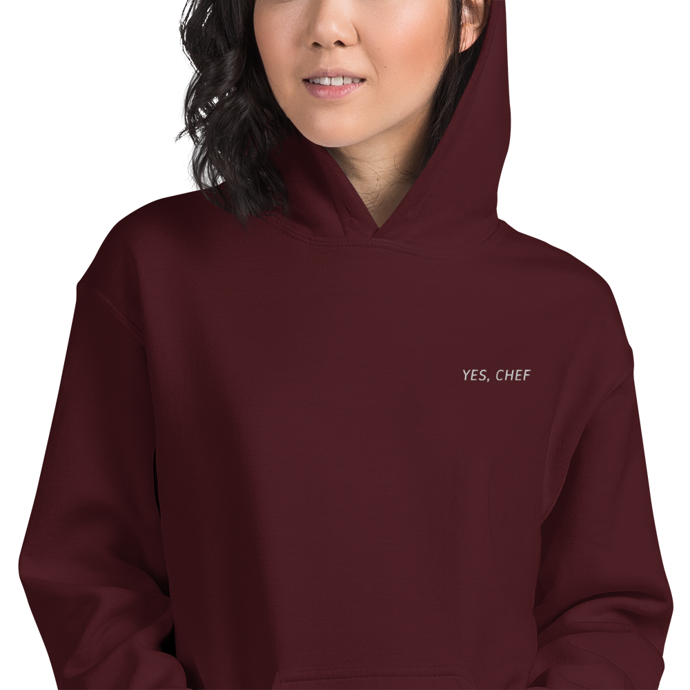 Yes Chef The Bear Embroidered Hoodie