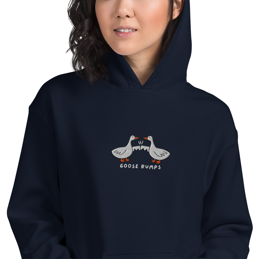 Goose Bumps Embroidered Hoodie
