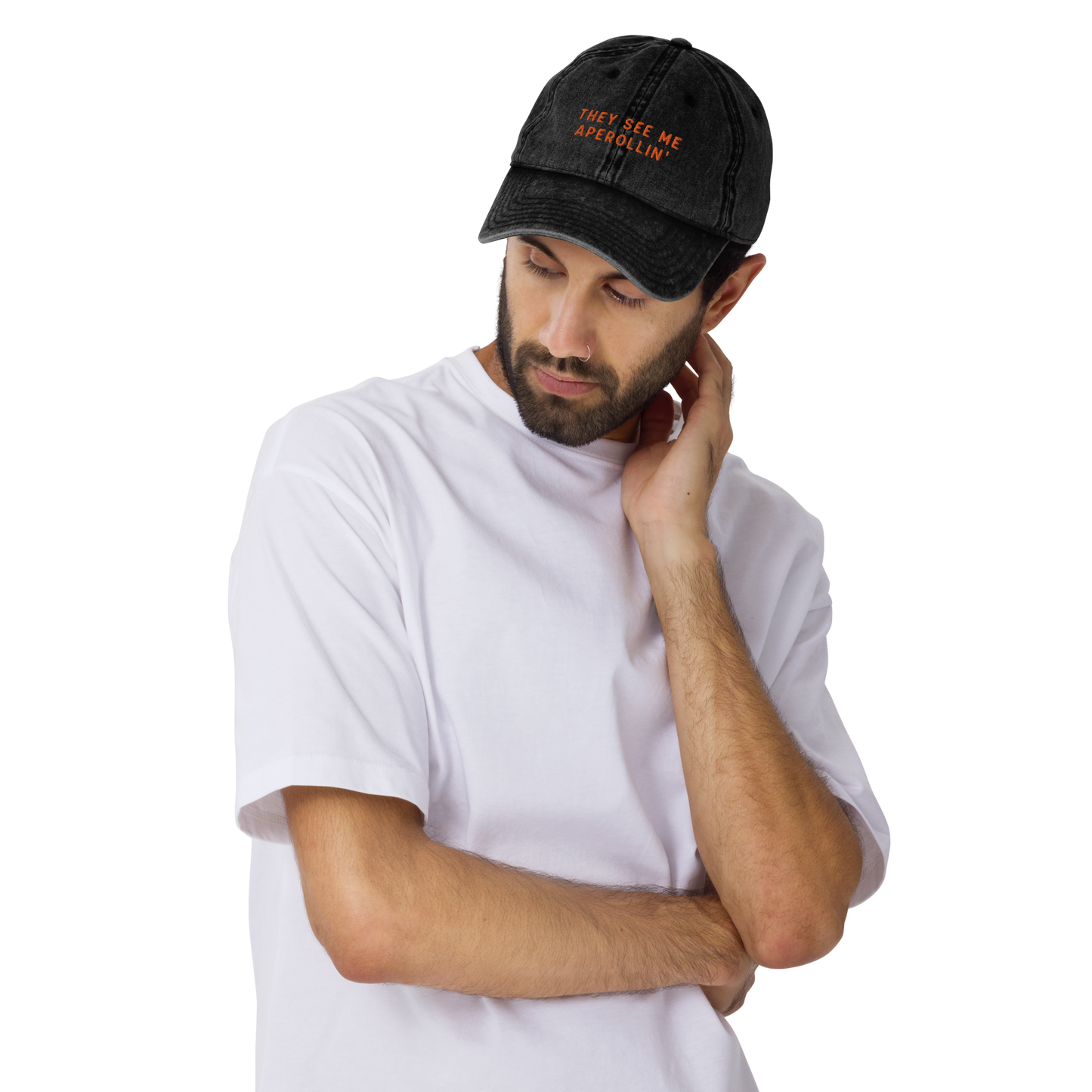 They See Me Aperollin' Embroidered Vintage Cap