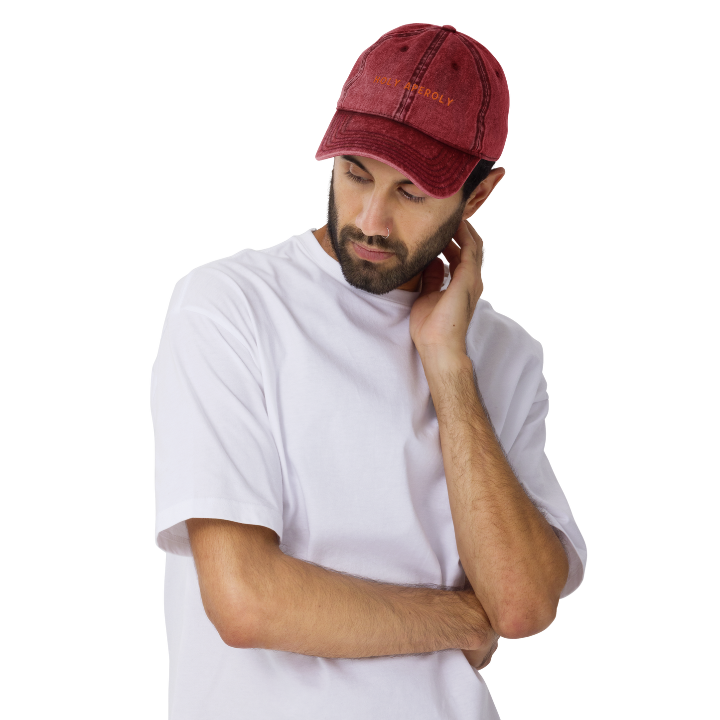Holy Aperoly Aperol Spritz Embroidered Vintage Cap