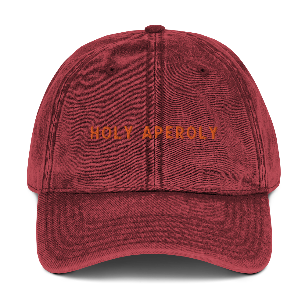 Holy Aperoly Aperol Spritz Embroidered Vintage Cap