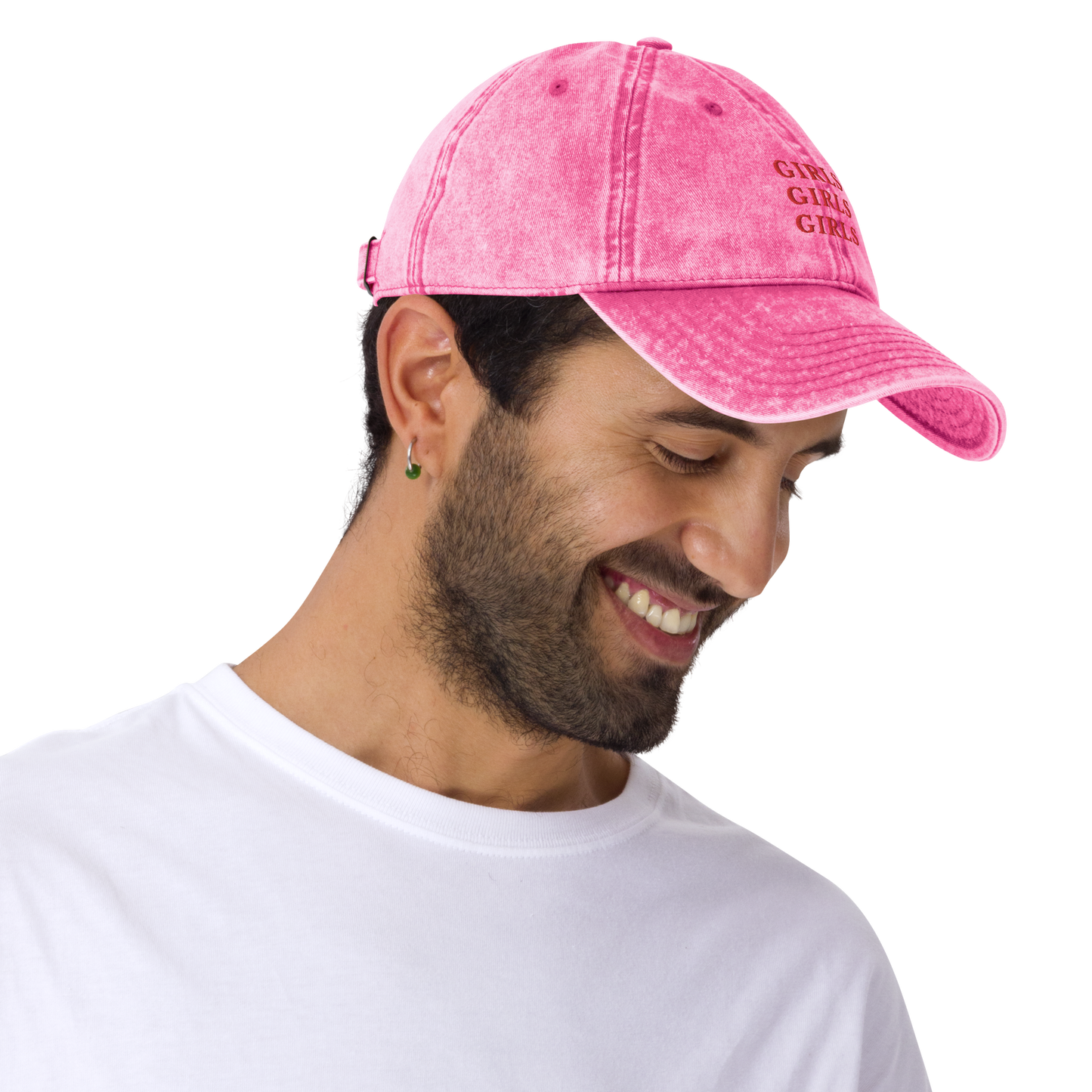 Girls Girls Girls Embroidered Vintage Cap