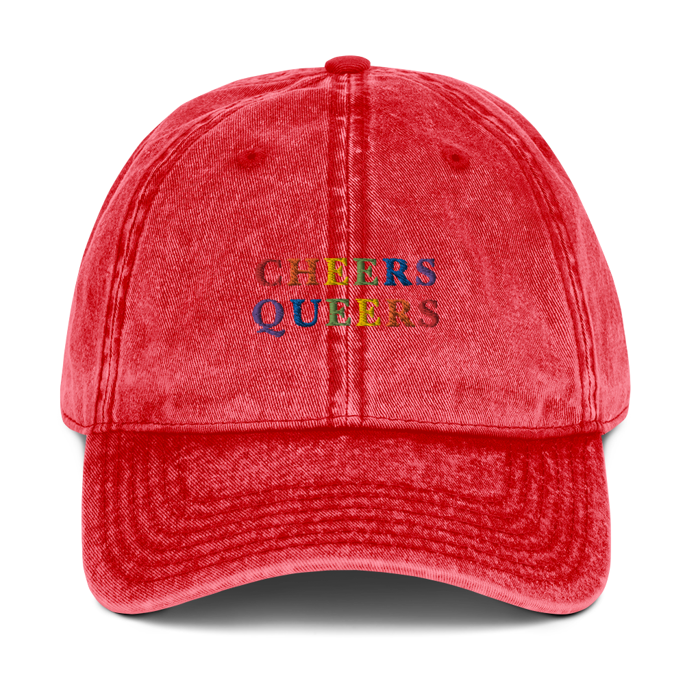 Cheers Queers Pride Embroidered Vintage Cap
