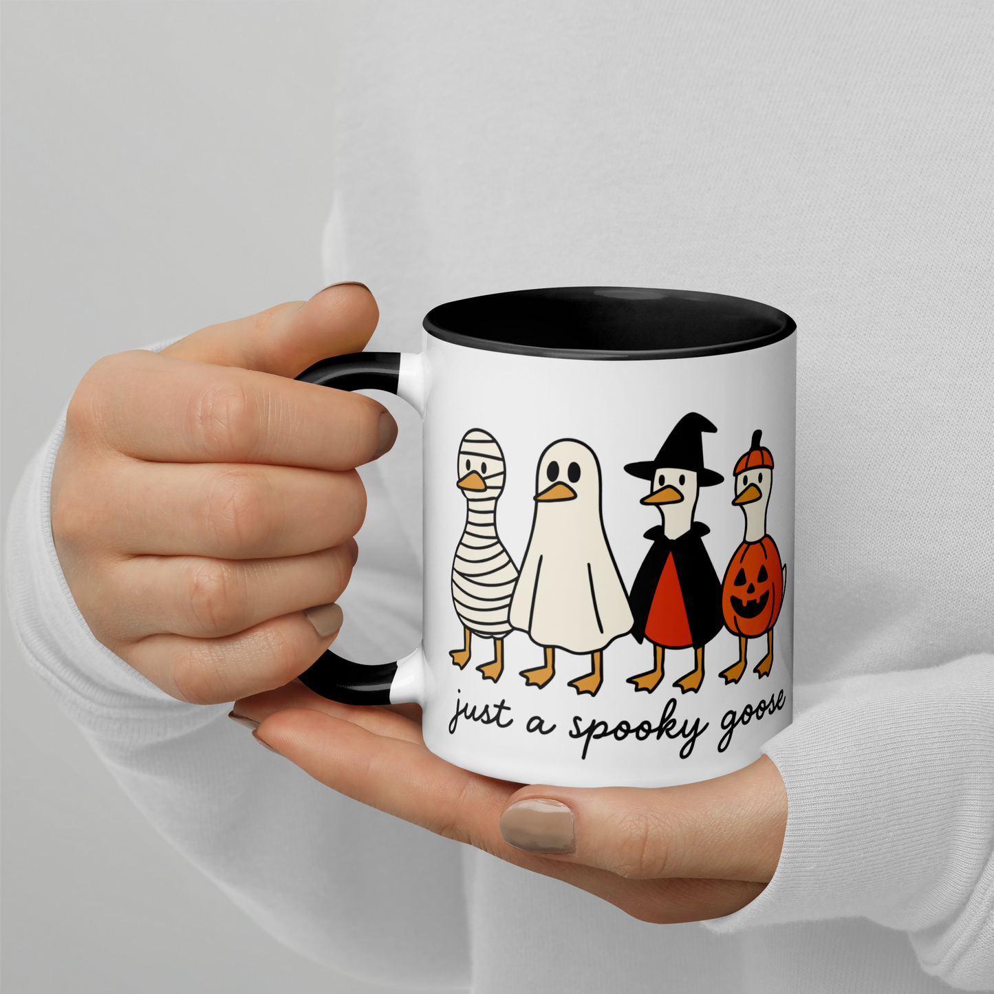 Just a Spooky Goose Halloween Color Mug