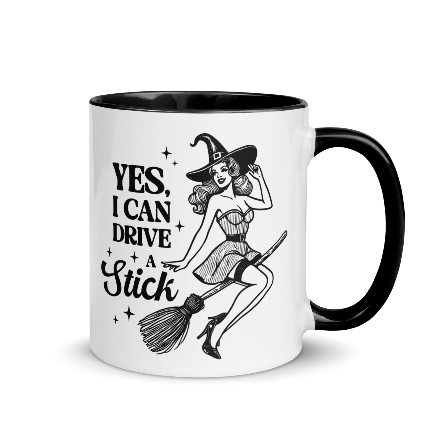 Yes I Can Drive a Stick Color Mug