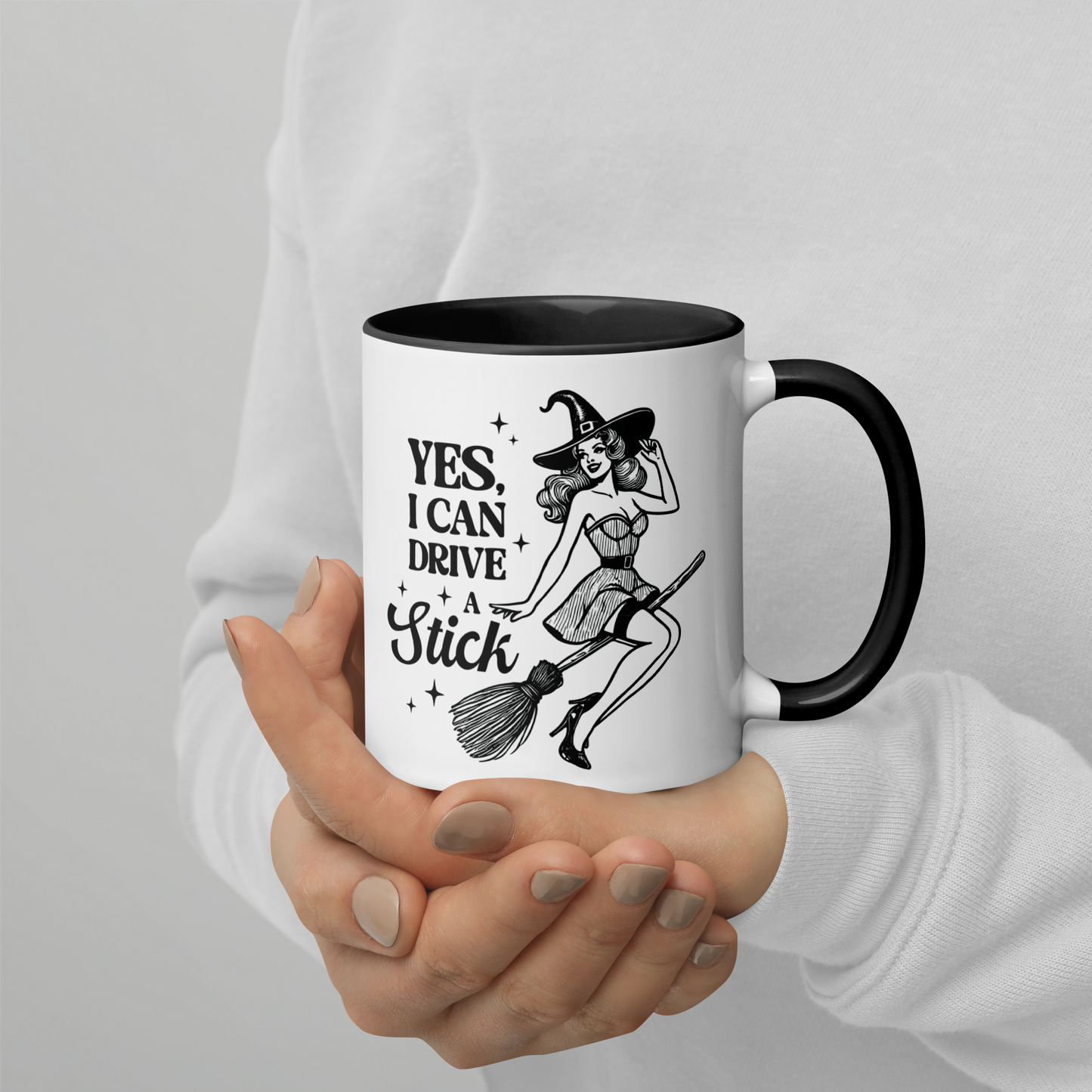 Yes I Can Drive a Stick Color Mug