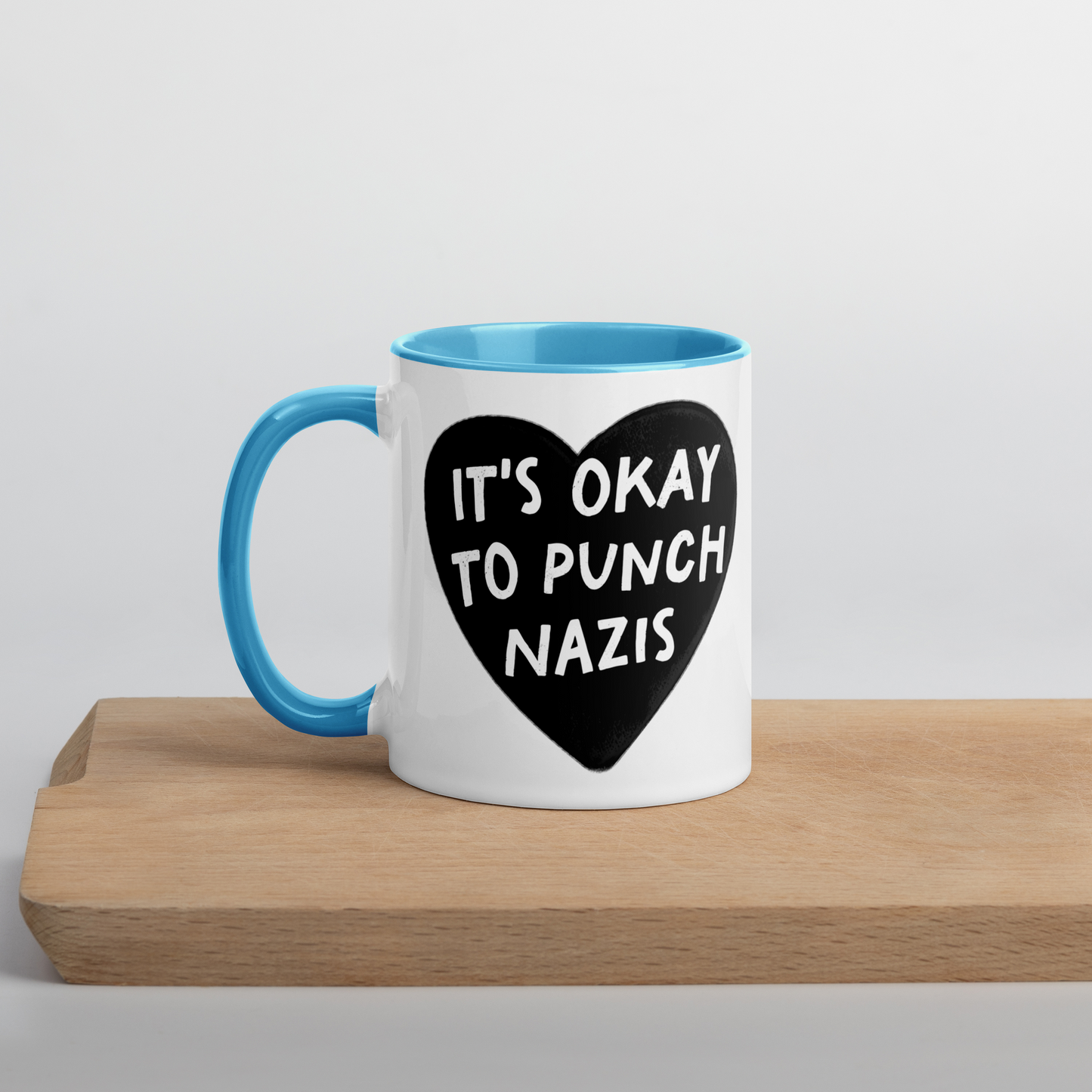 It's Okay to Punch Nazis Color Mug
