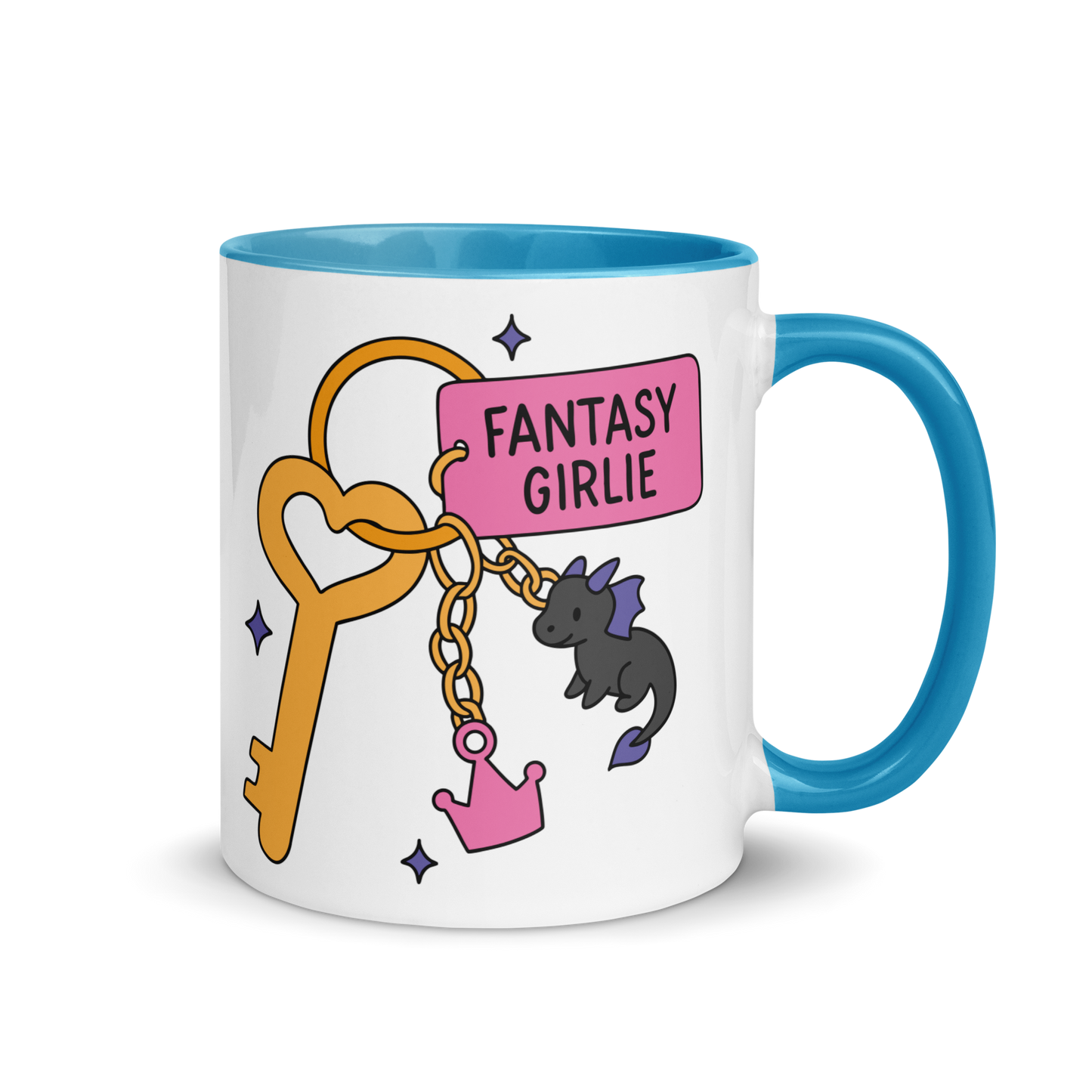 Fantasy Girlie Bookish Color Mug