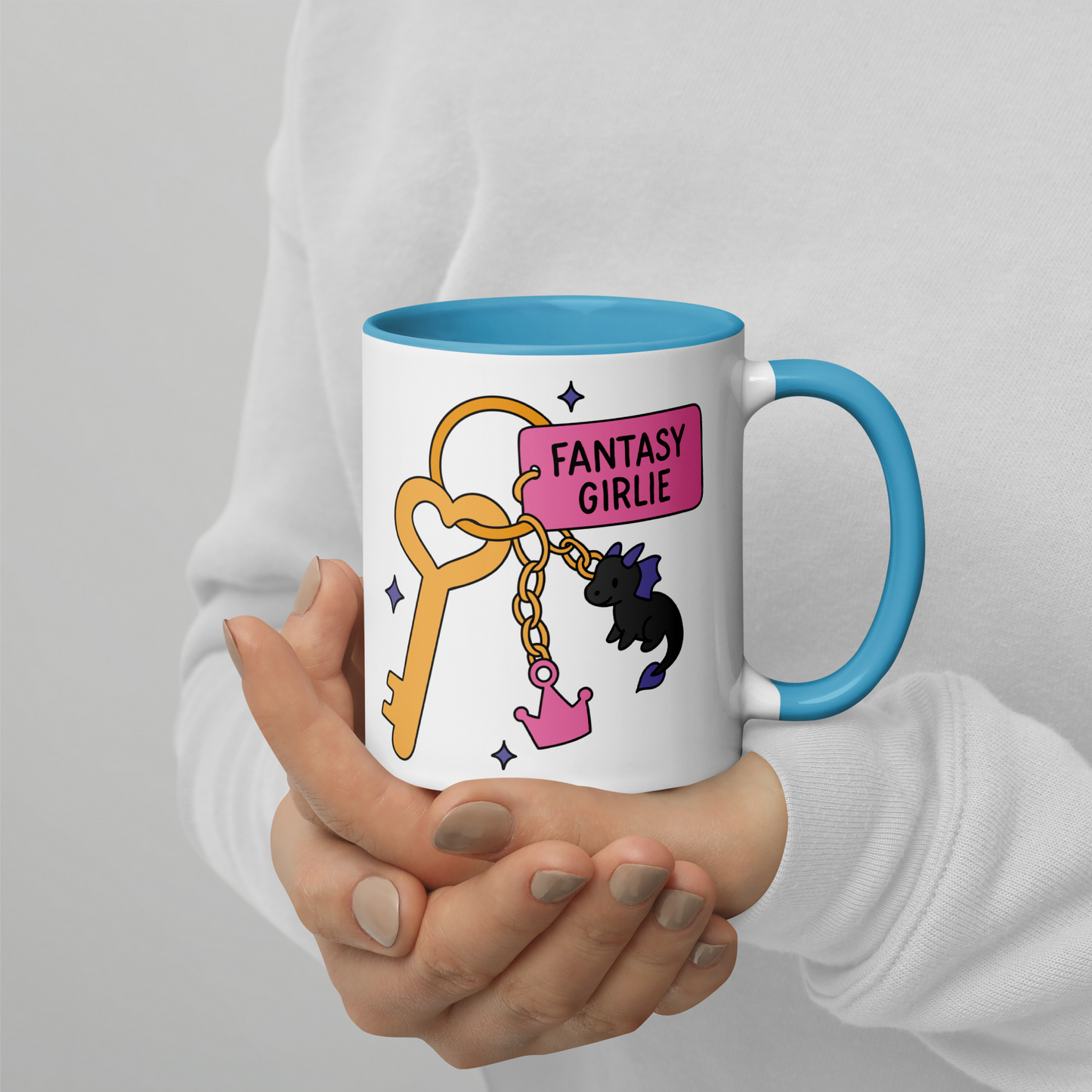Fantasy Girlie Bookish Color Mug