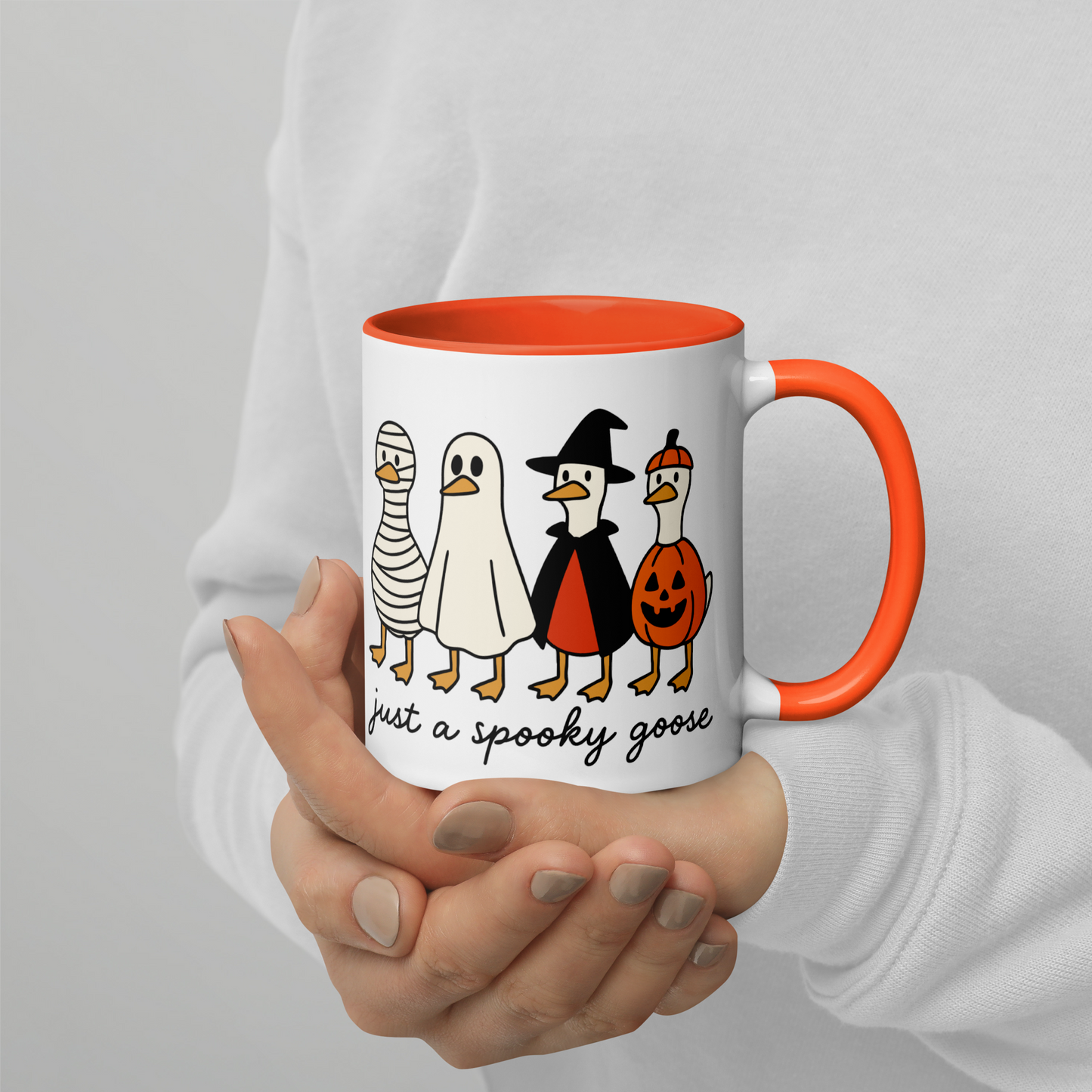 Just a Spooky Goose Halloween Color Mug