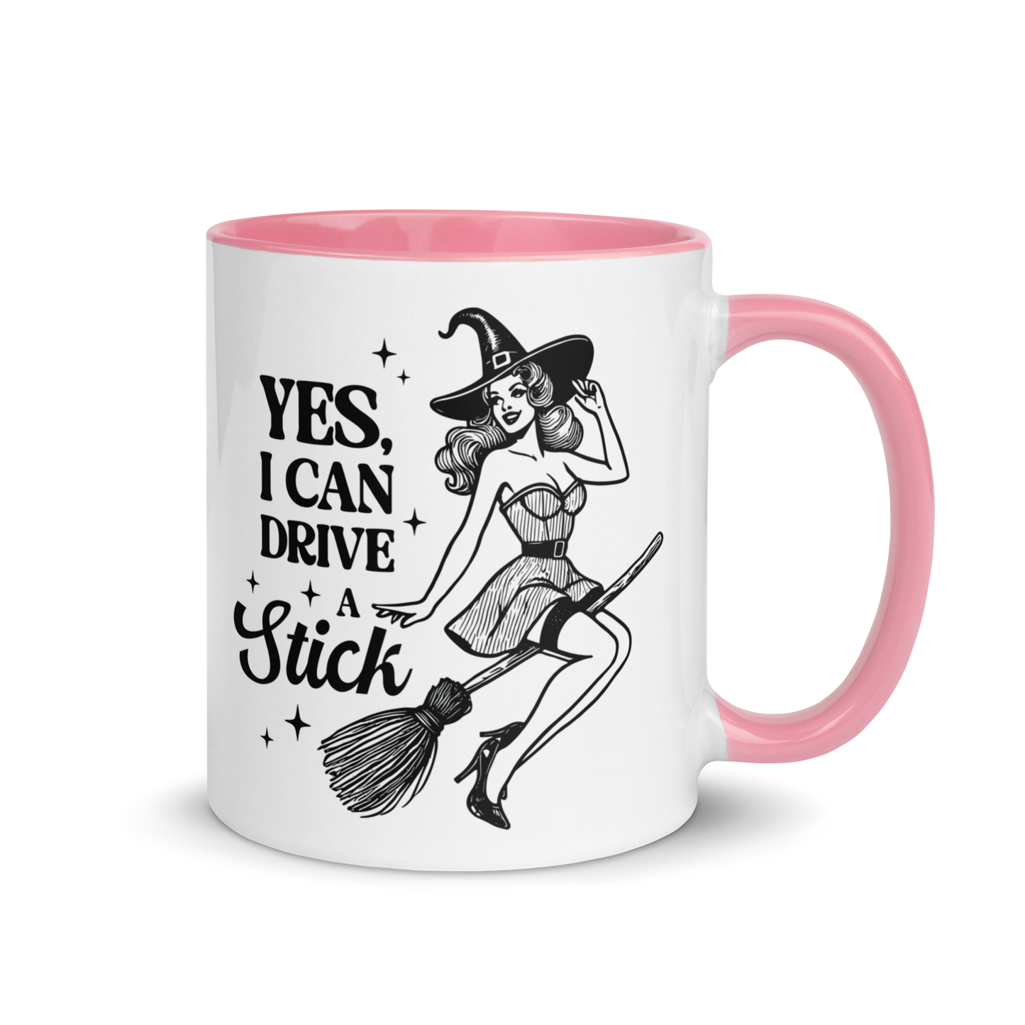 Yes I Can Drive a Stick Color Mug
