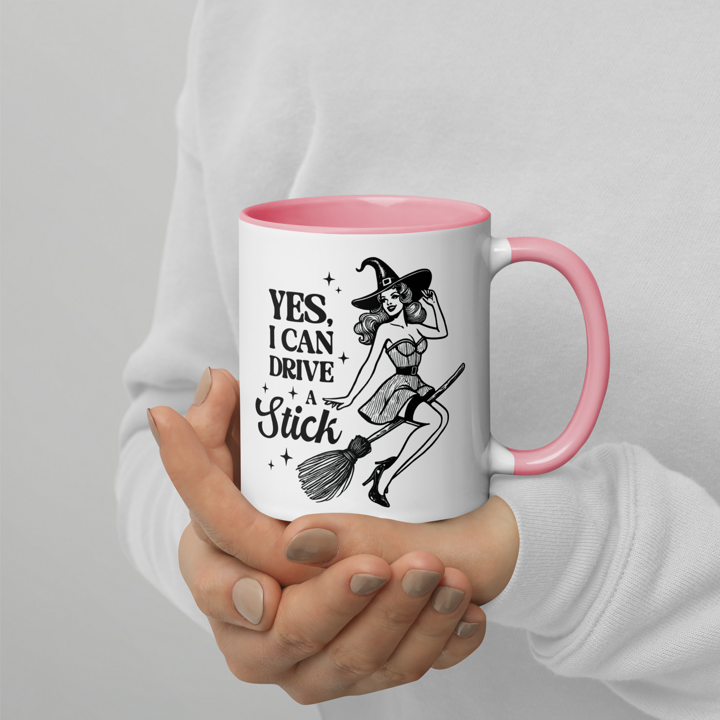Yes I Can Drive a Stick Color Mug