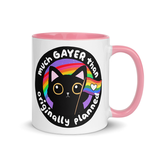 Much Gayer Than Planned Pride Color Mug