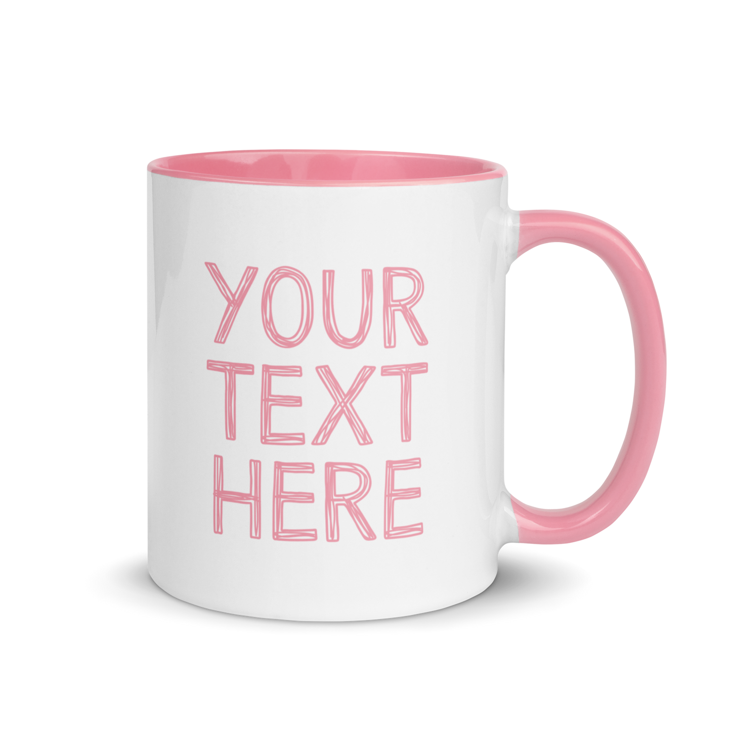 CUSTOM Your Text Scribbles Color Mug