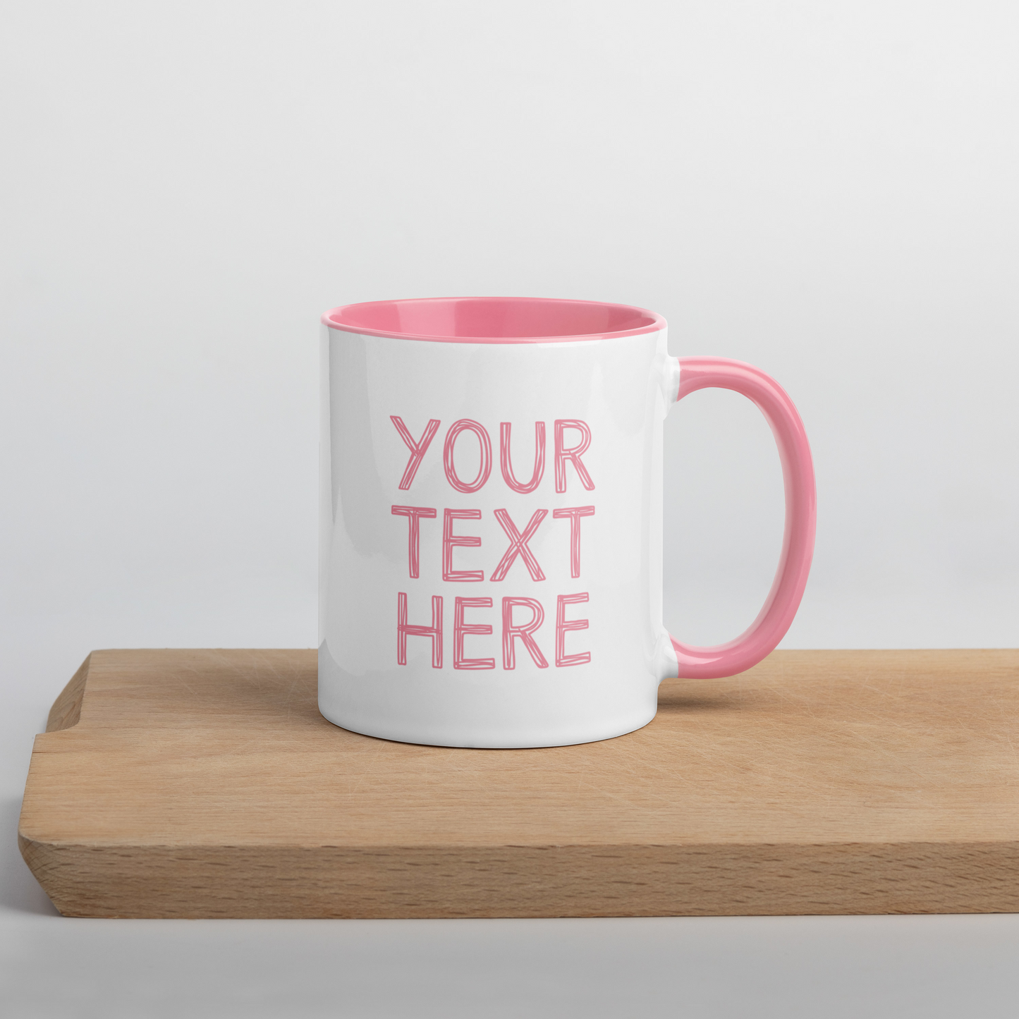 CUSTOM Your Text Scribbles Color Mug