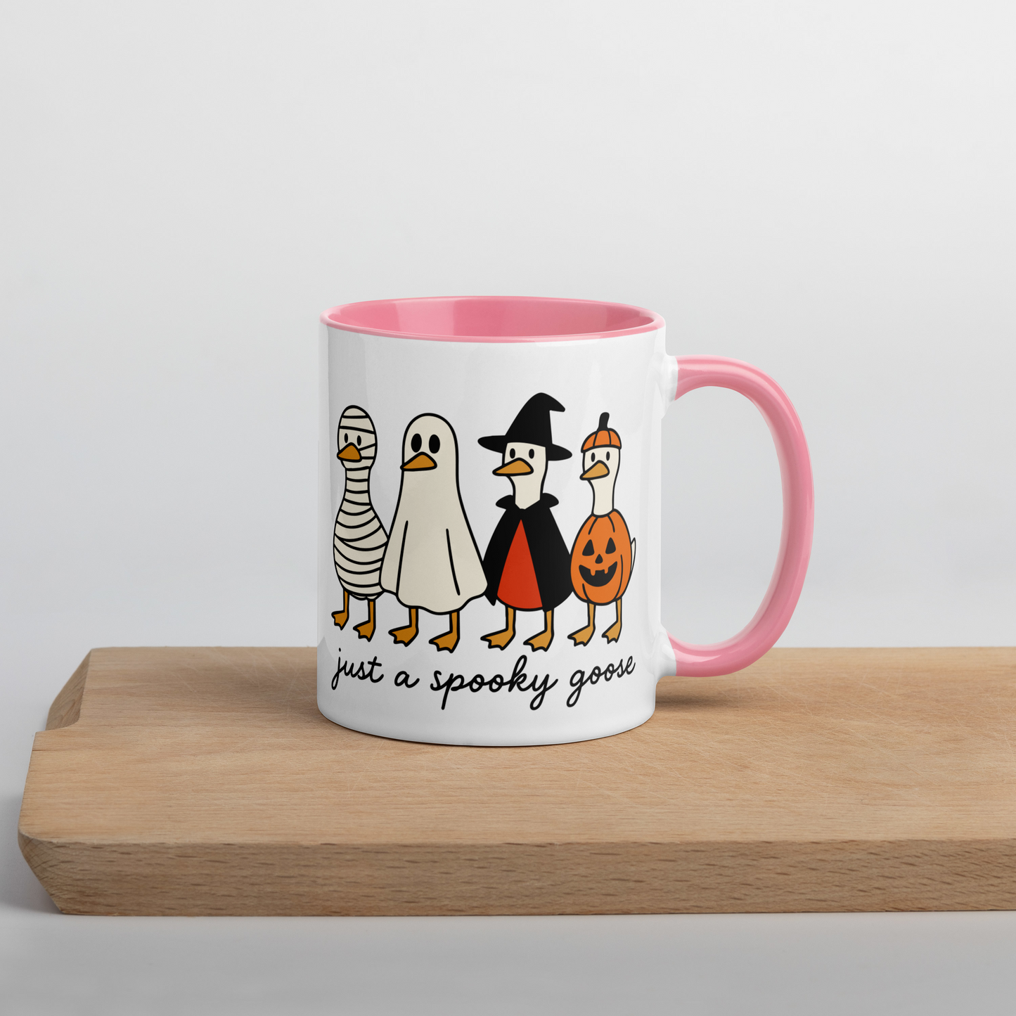 Just a Spooky Goose Halloween Color Mug