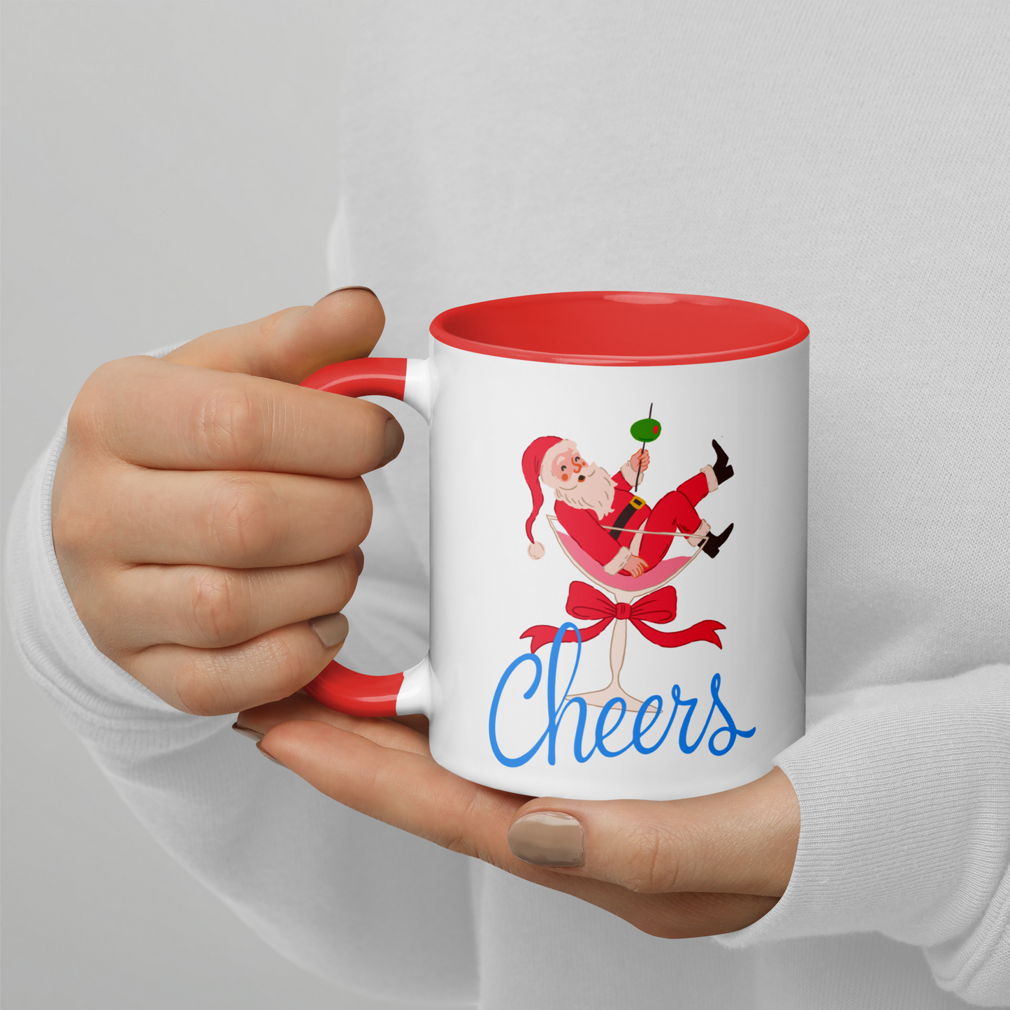 Cheers Santa Christmas Color Mug