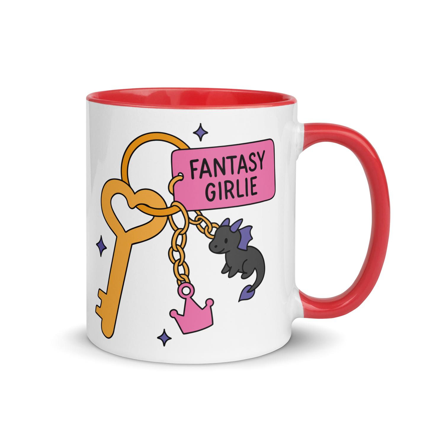 Fantasy Girlie Bookish Color Mug