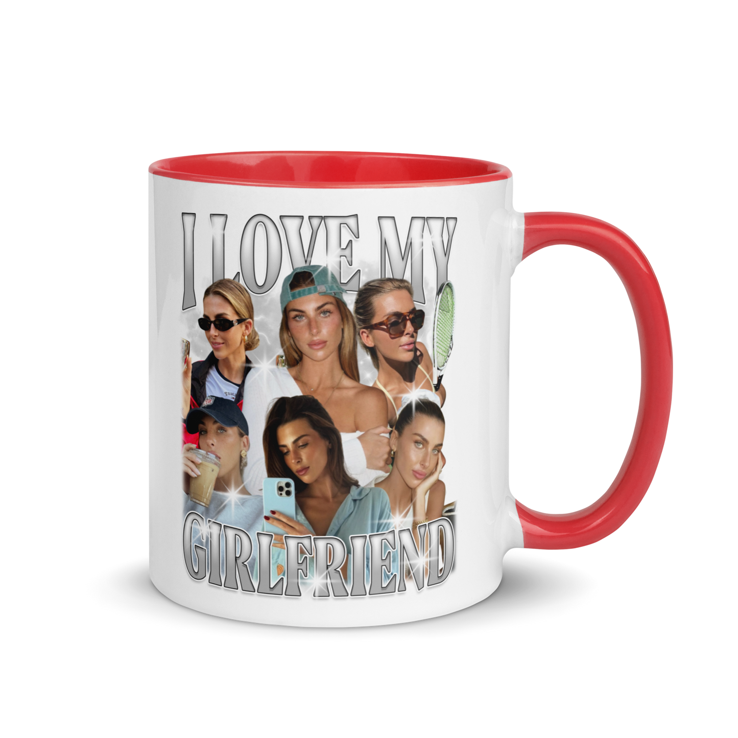 CUSTOM I Love My Girlfriend Photo Bootleg Mug