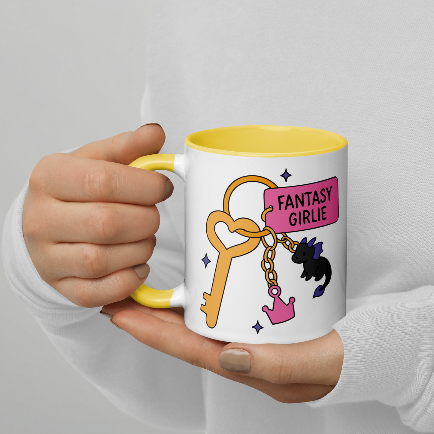 Fantasy Girlie Bookish Color Mug