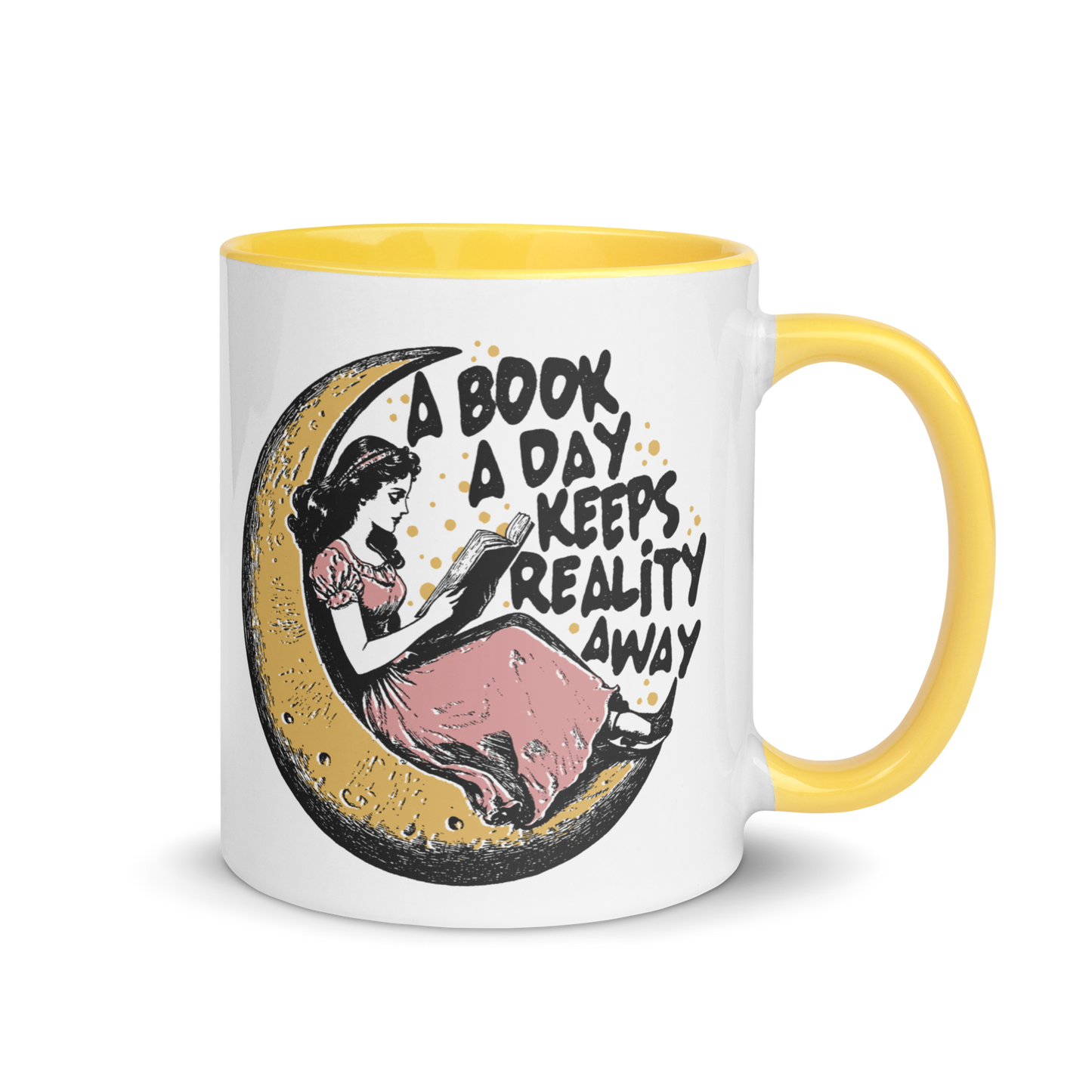 A Book A Day Reality Away Color Mug