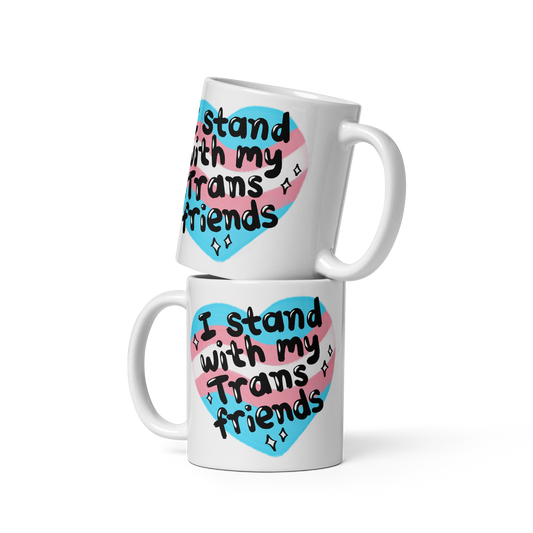 I Stand With My Trans Friends Pride Mug