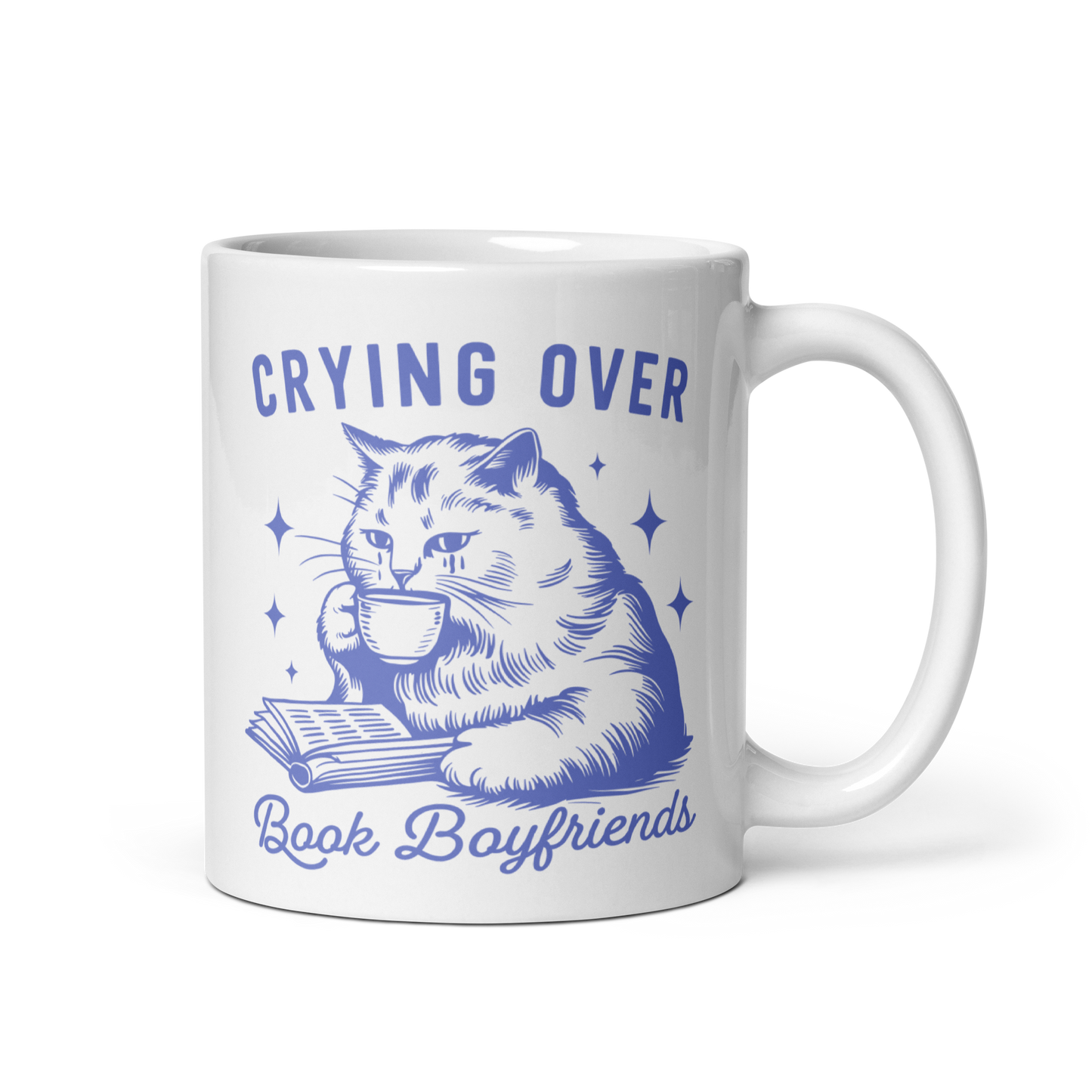 Crying Over Book Boyfriends Mug